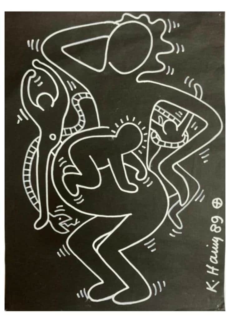 Keith Haring - Brazil, 1989 [close-up], The Political Line …