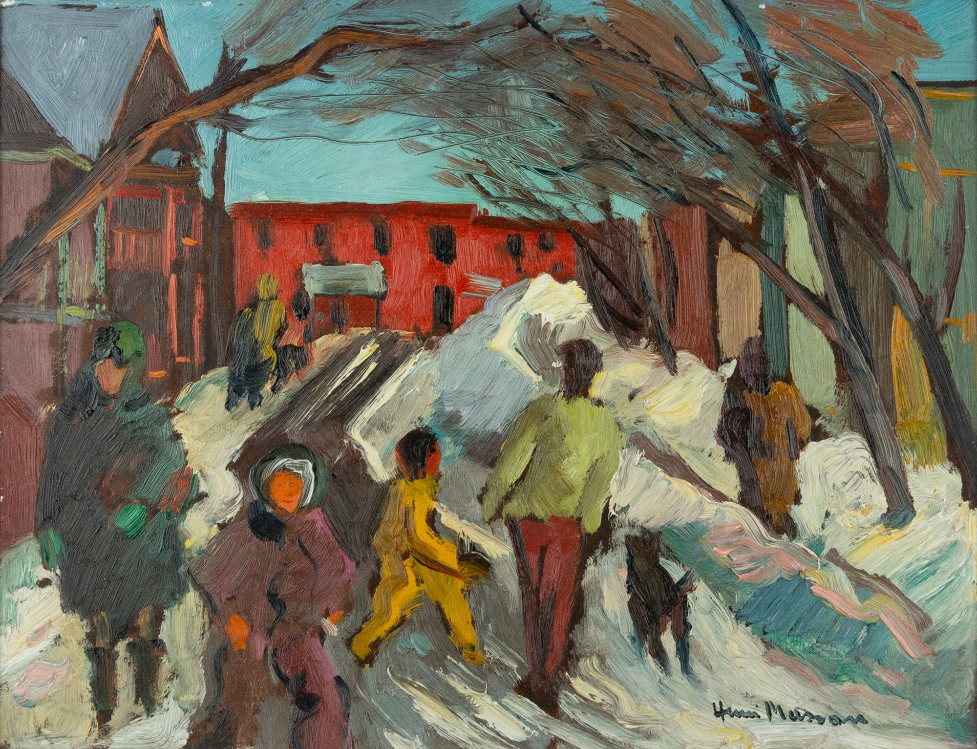 Henri L Masson Lower Town 1945 Circa Alan Klinkhoff Gallery
