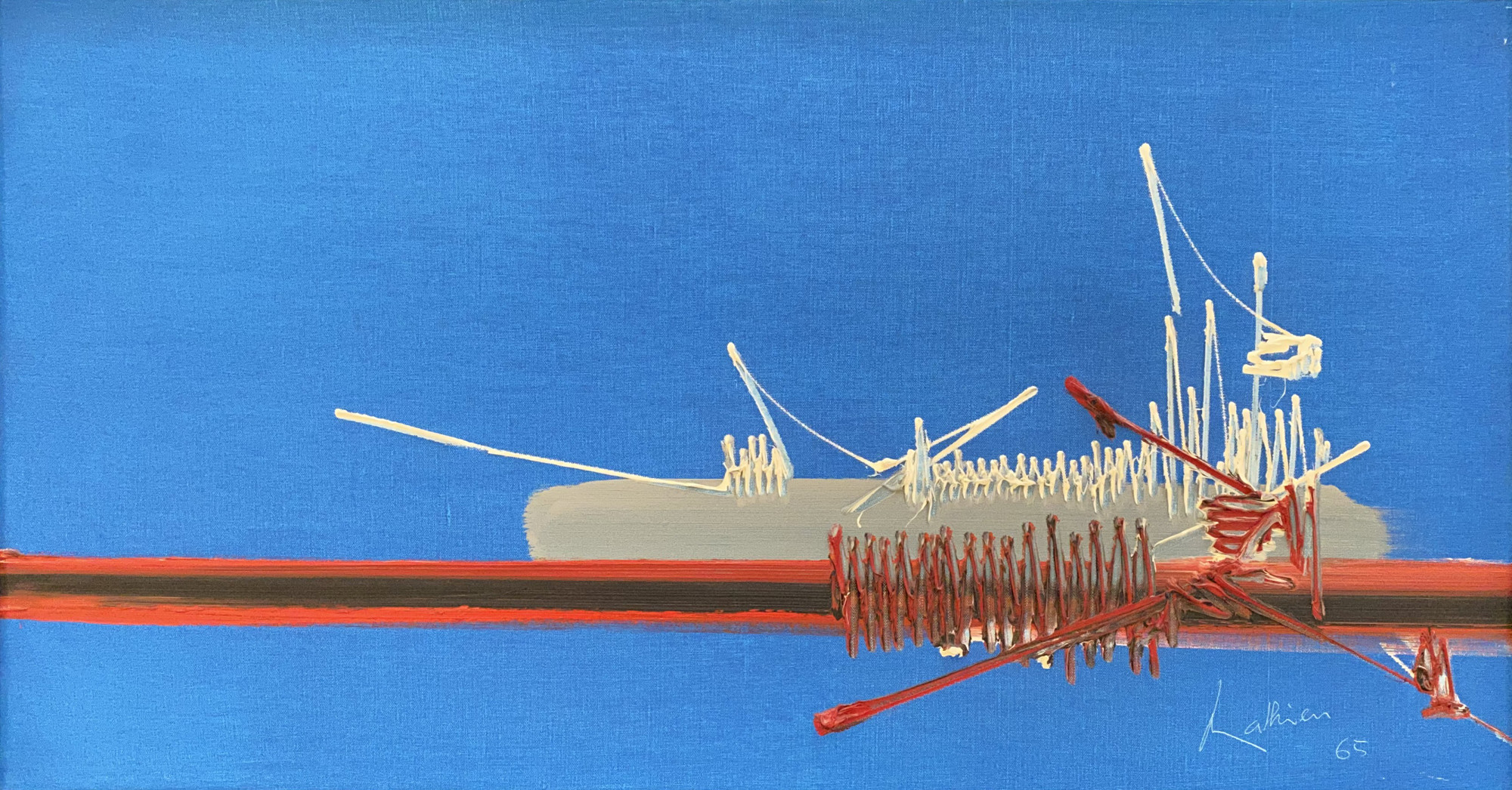 Georges Mathieu, Kahnawaké, 1965 | Artworks | Alan Klinkhoff Gallery | Art  Dealers & Appraisers