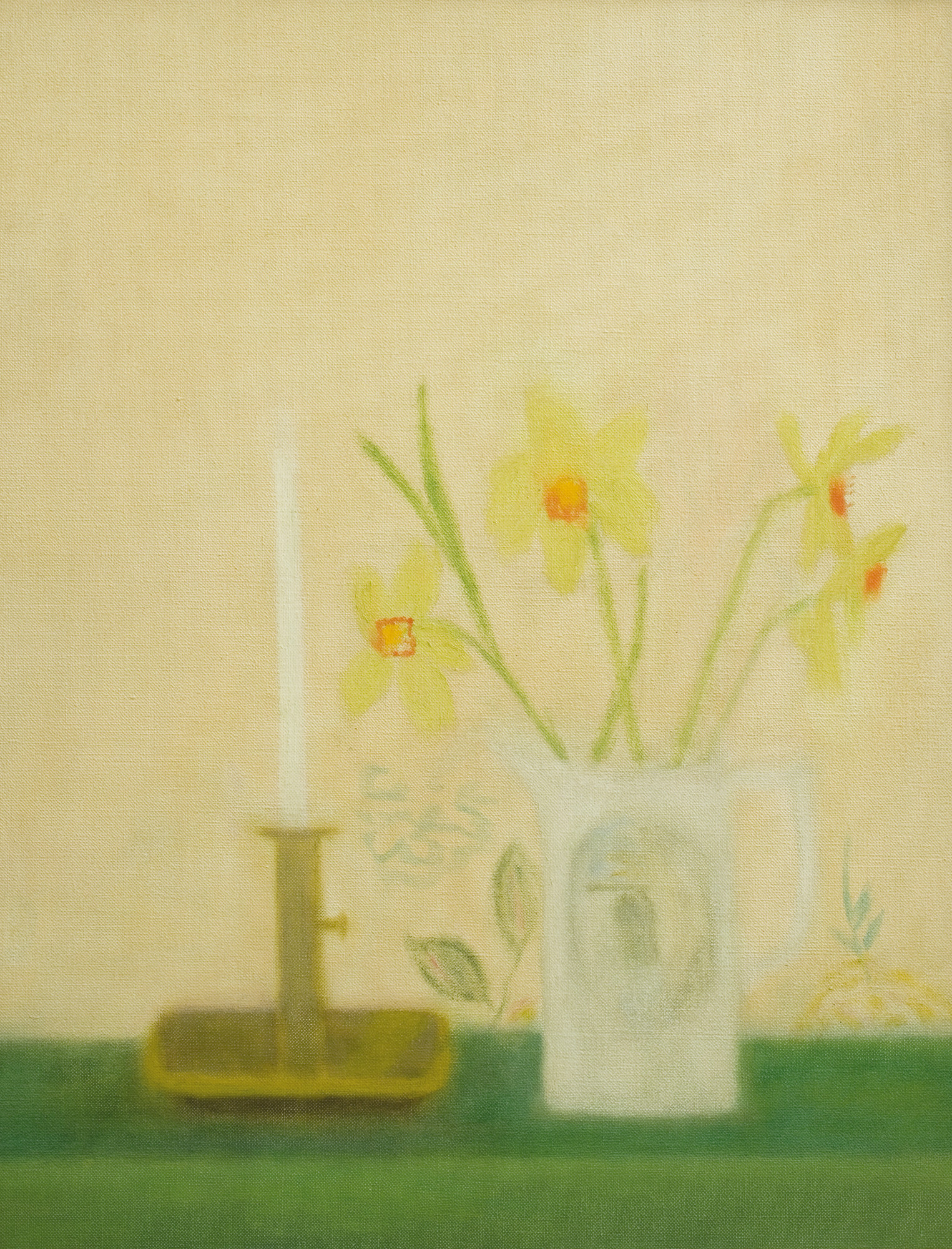 Craigie Aitchison Candlestick Still Life 1960 Piano Nobile