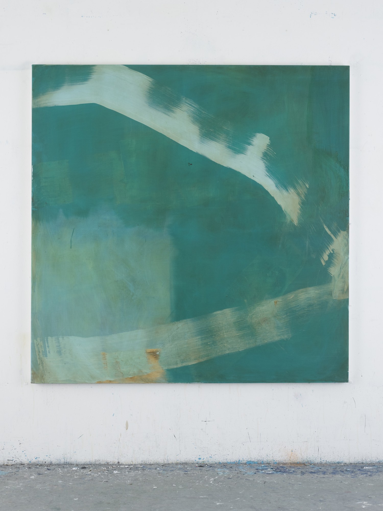 Progress mixed media on canvas 150cm x 150cm