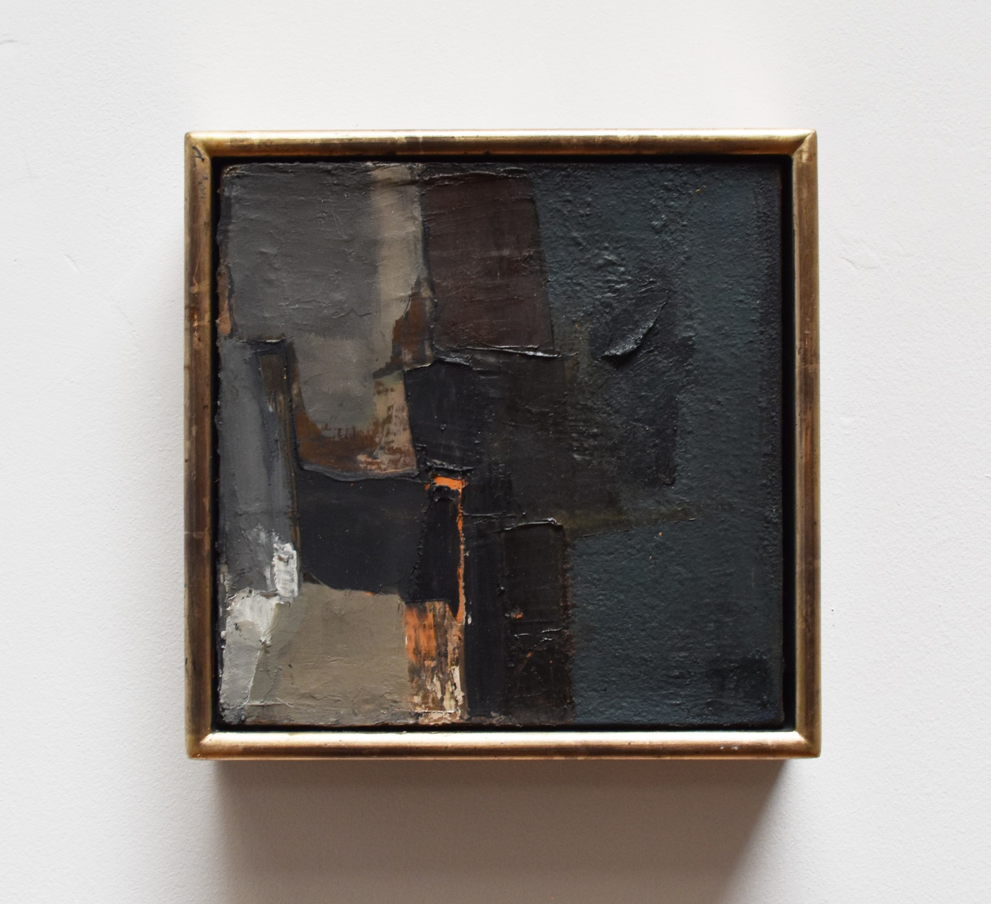 Fireside oil on canvas 21cm x 21cm