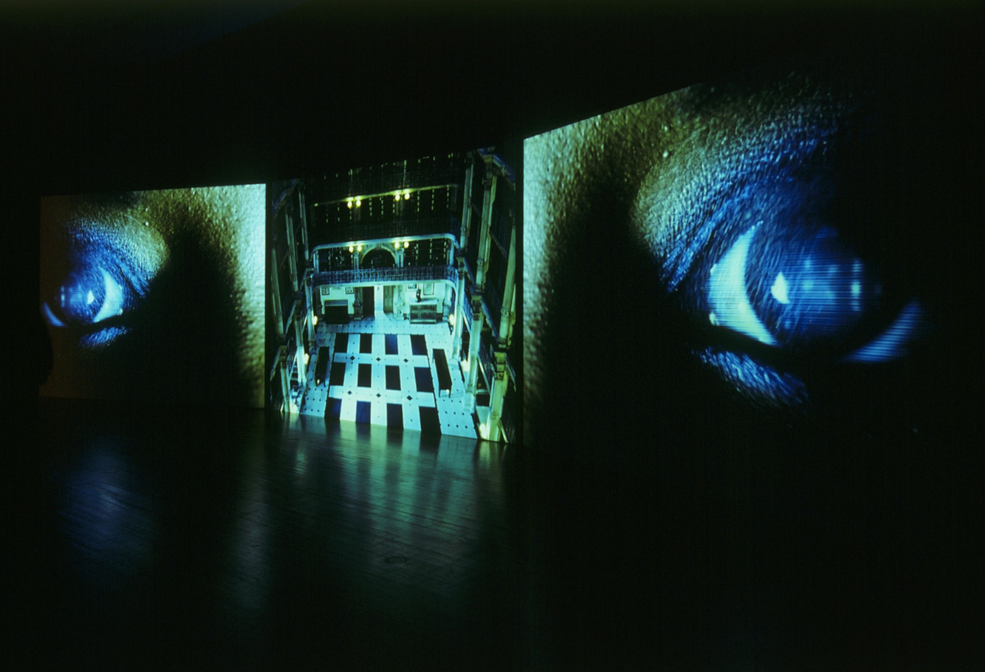 3rd Berlin Biennale for Contemporary Art, 2004  11'56", three-screen video installation, 16mm film transferred to DVD, colour, 5.1 sound