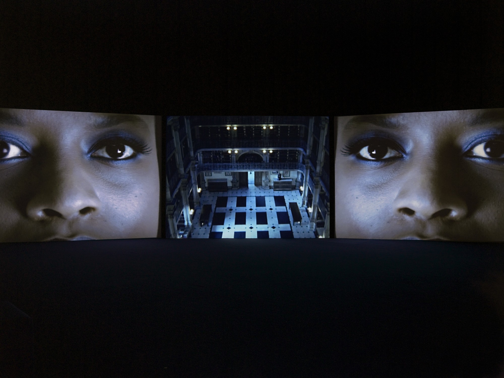 Isaac Julien. Espace 315 - Centre Georges Pompidou, Paris, 2005  11'56", three-screen video installation, 16mm film transferred to DVD, colour, 5.1 sound