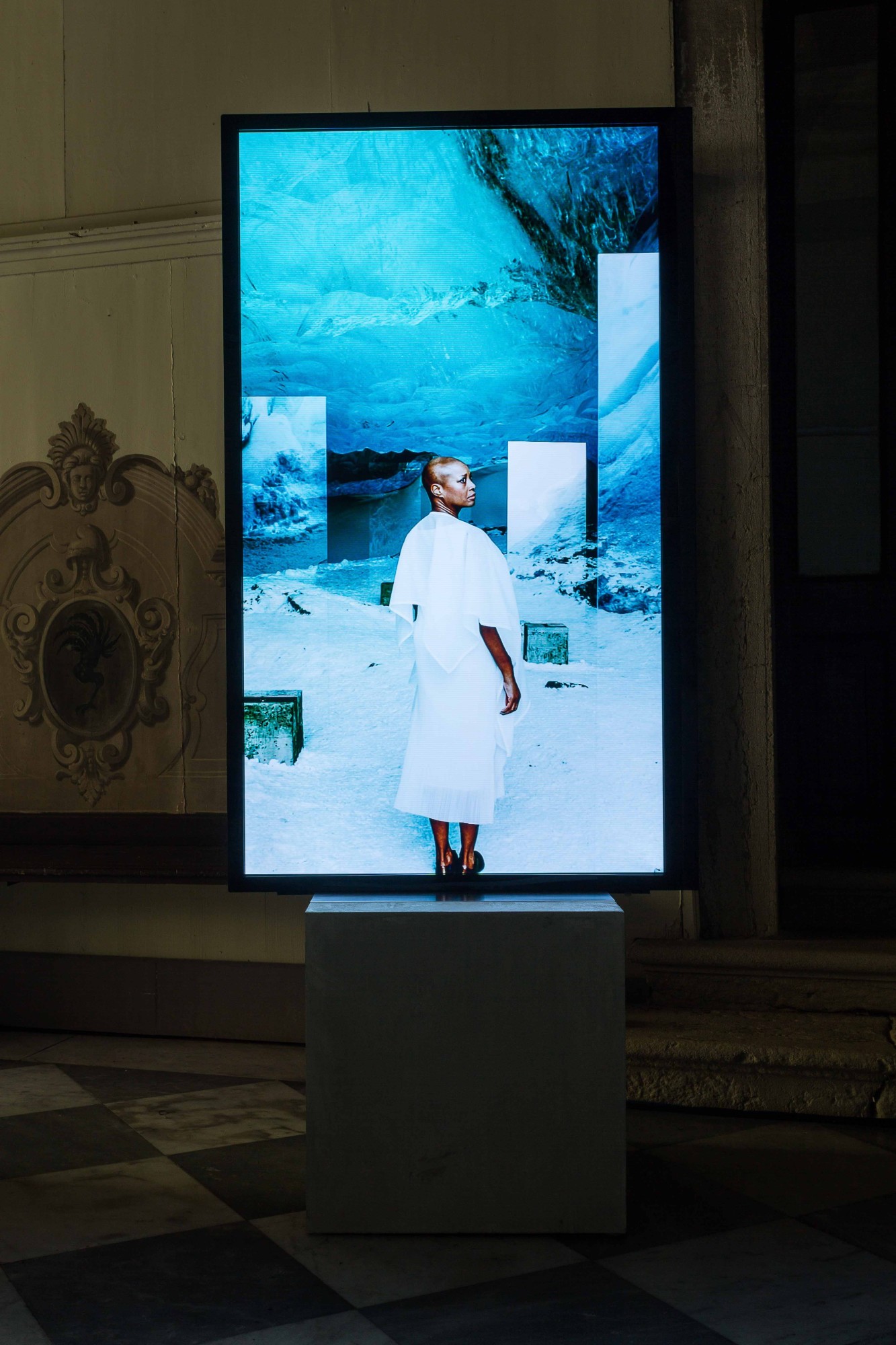 Stones Against Diamonds, Rolls-Royce Arts Programme. Palazzo Malipiero, Venice, 2015  58'28'', high definition video on 5 portrait screens, colour, stereo sound