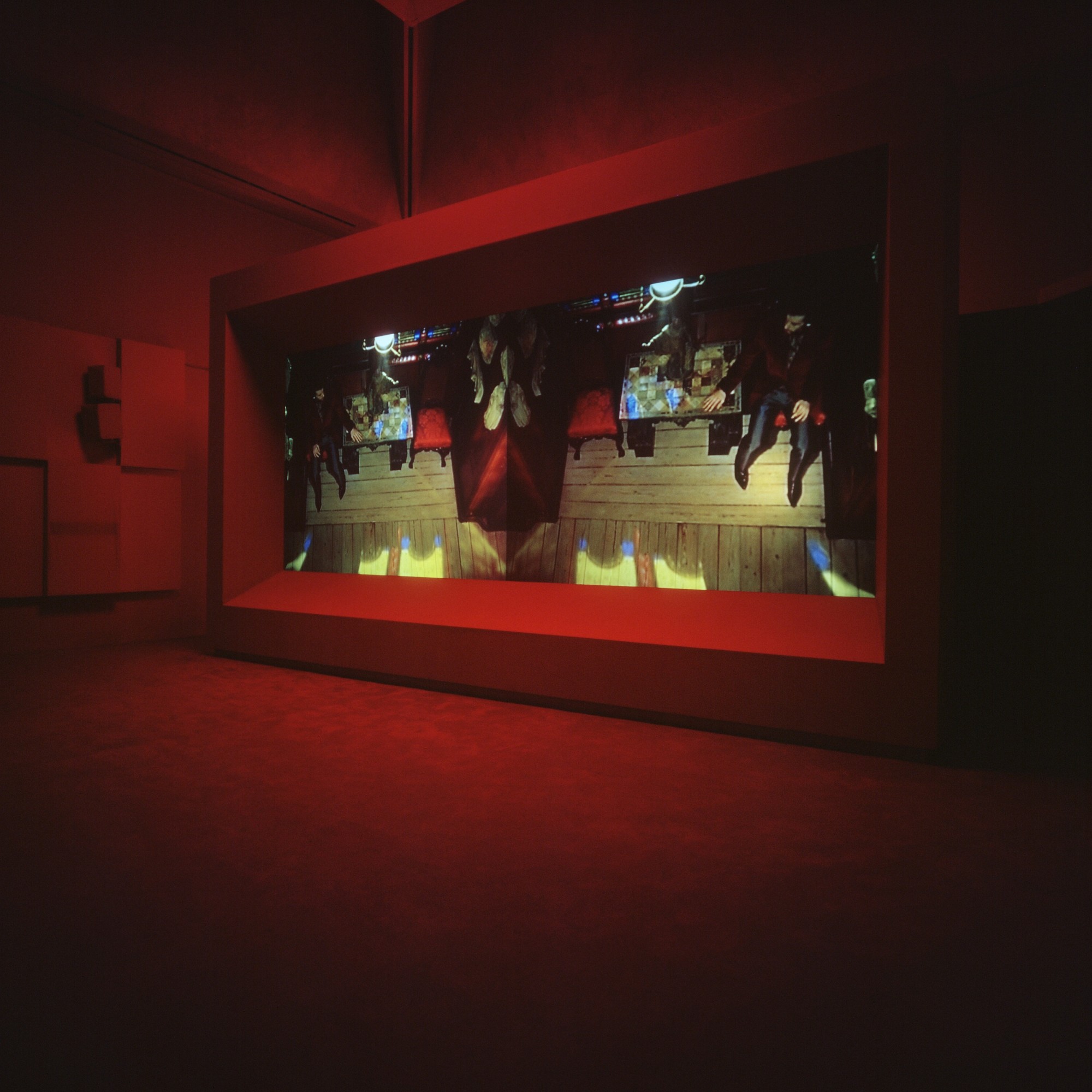 Turner Prize 2001. Tate Britain, London  7', double-screen projection, 16mm film transferred to digital, colour, sound