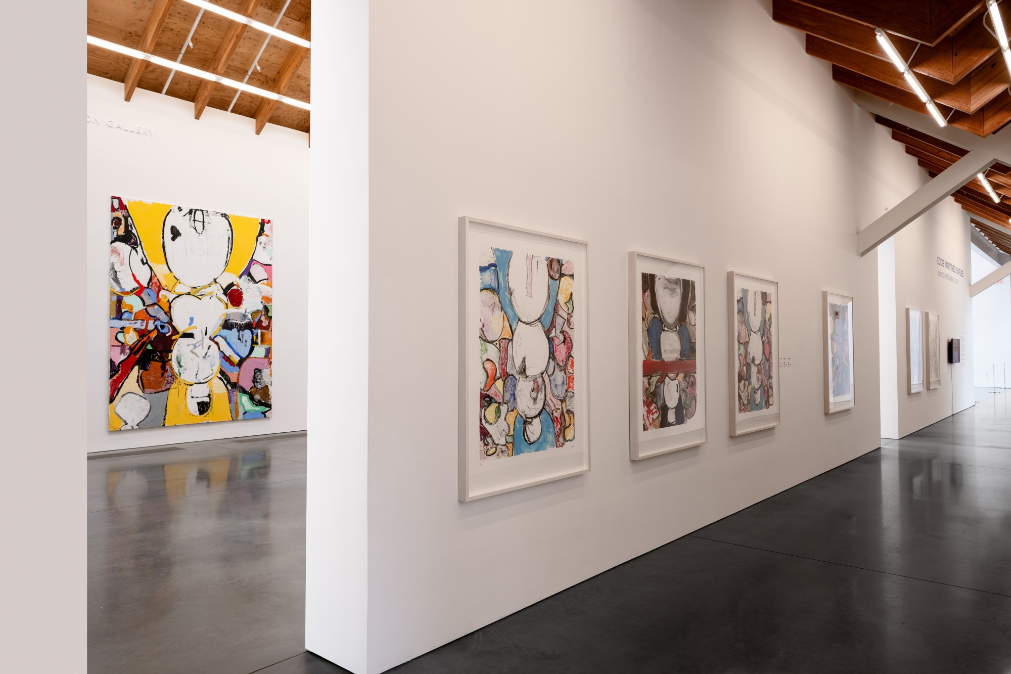 Installation view of Eddie Martinez: Buflies at the Parrish Art Museum, Water Mill, New York, June 30 – September 29, 2024. Photo: Gary Mamay