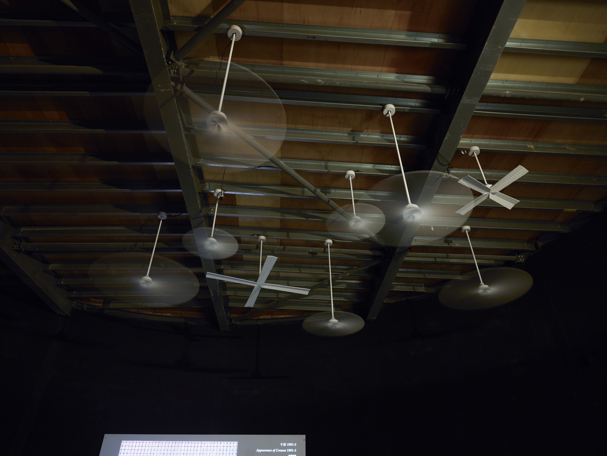 Installation view, "Ding Yi: Prediction and Retrospection," Château la Coste, 2024. Photo: Fréderic Deladerriere