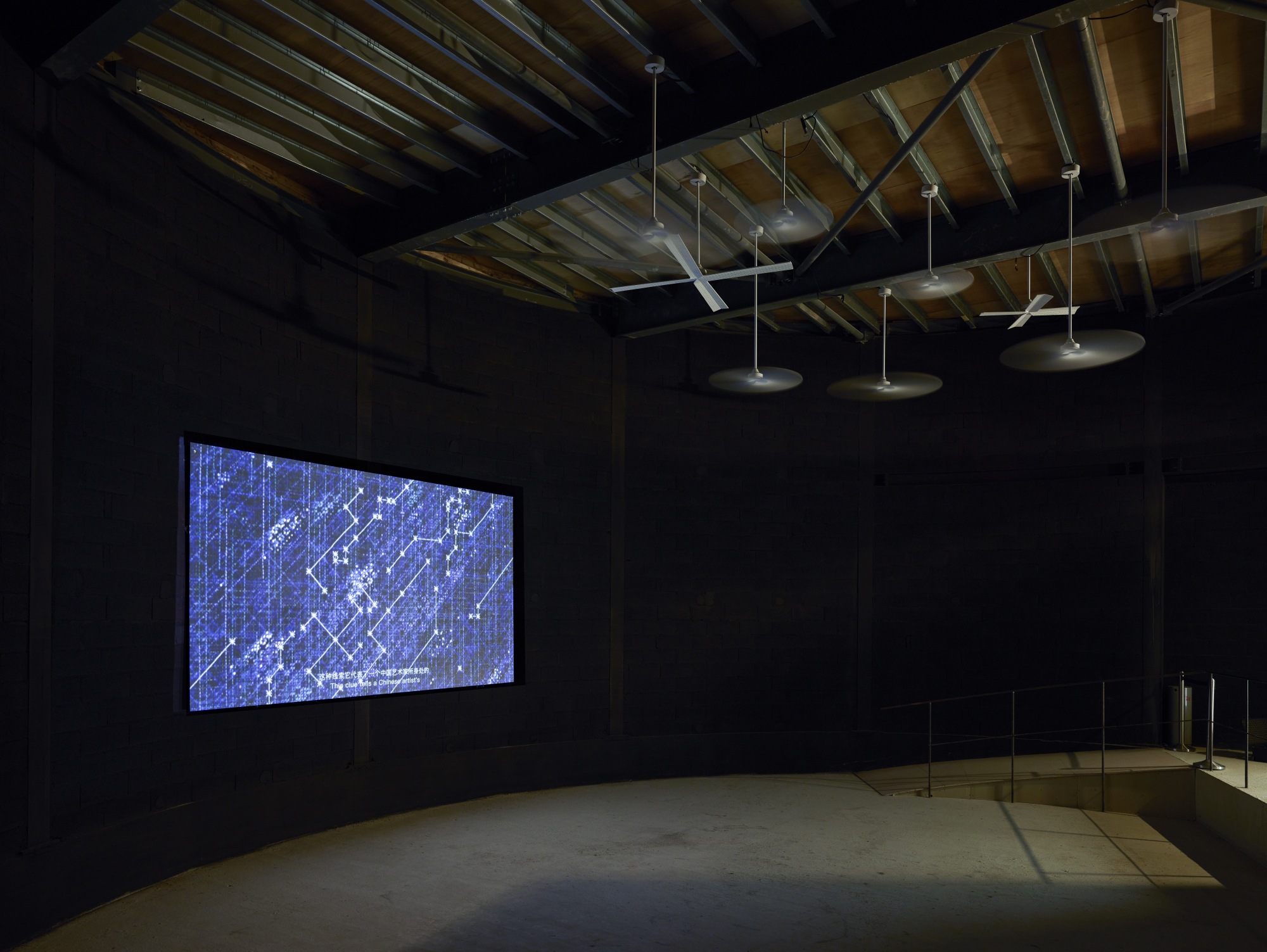 Installation view, "Ding Yi: Prediction and Retrospection," Château la Coste, 2024. Photo: Fréderic Deladerriere