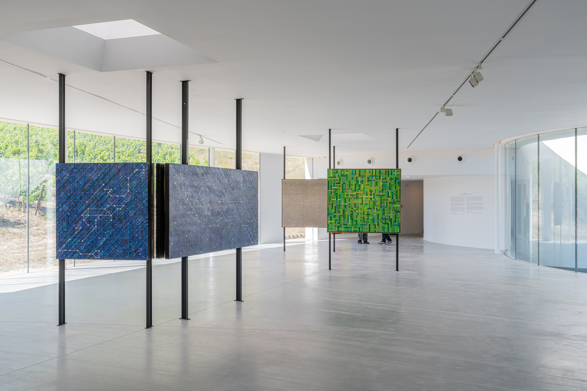 Installation view, "Ding Yi: Prediction and Retrospection," Château la Coste, 2024. Photo: Stéphane ABOUDARAM | WE ARE CONTENT(S)