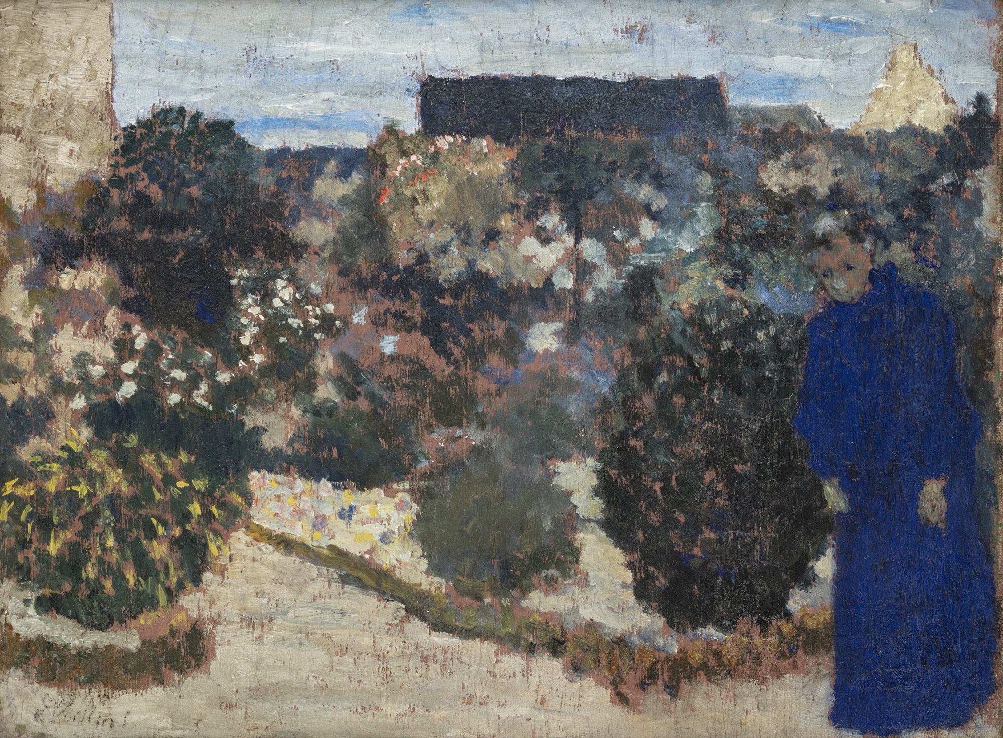 Edouard Vuillard、【Le Soir au Jardin】 Postcard Edouard Vuillard 