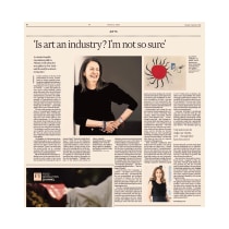'Is art an industry? I'm not so sure'