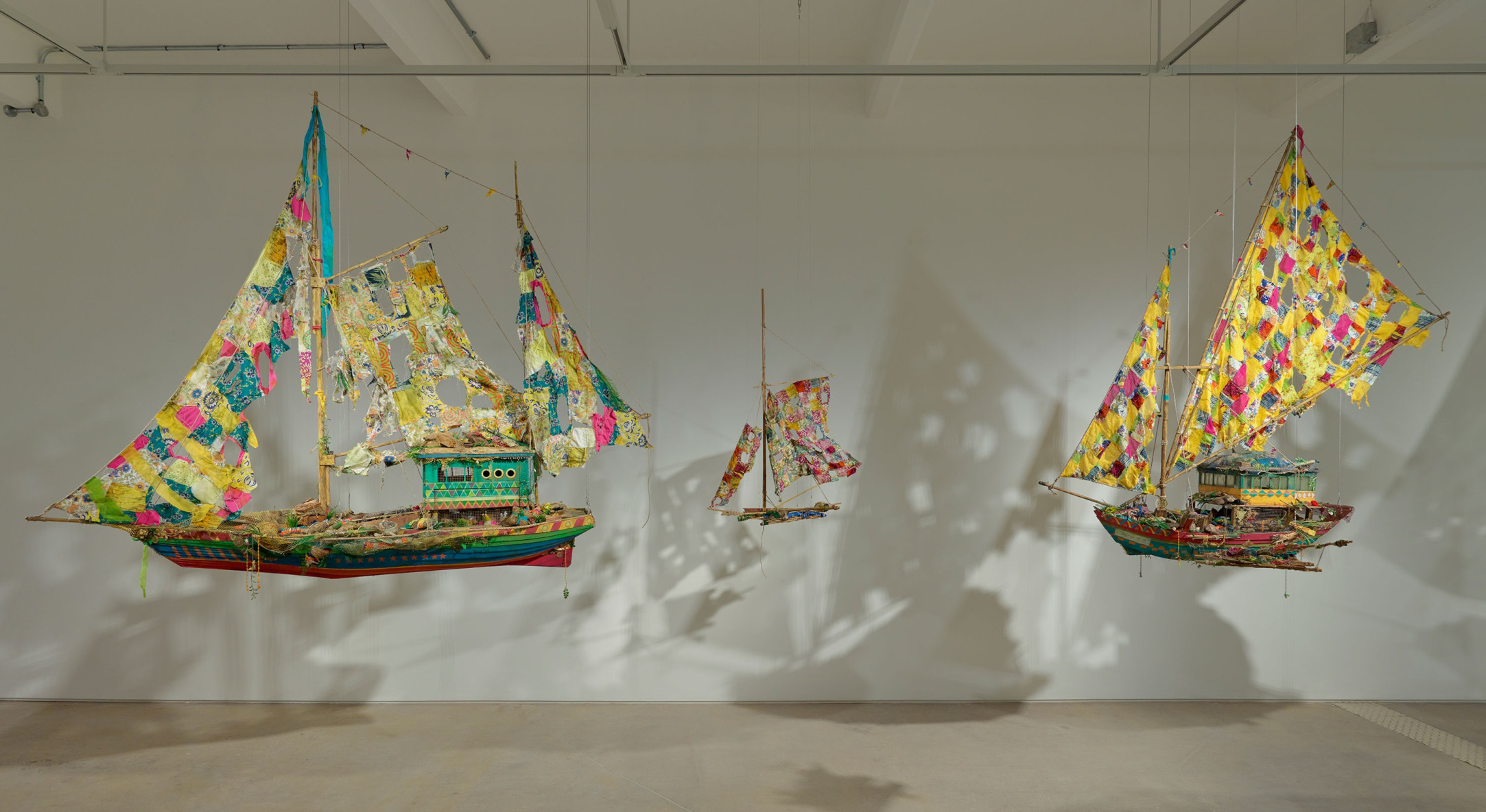 Installation view of Hew Locke, Where Lies the Land at Hales London