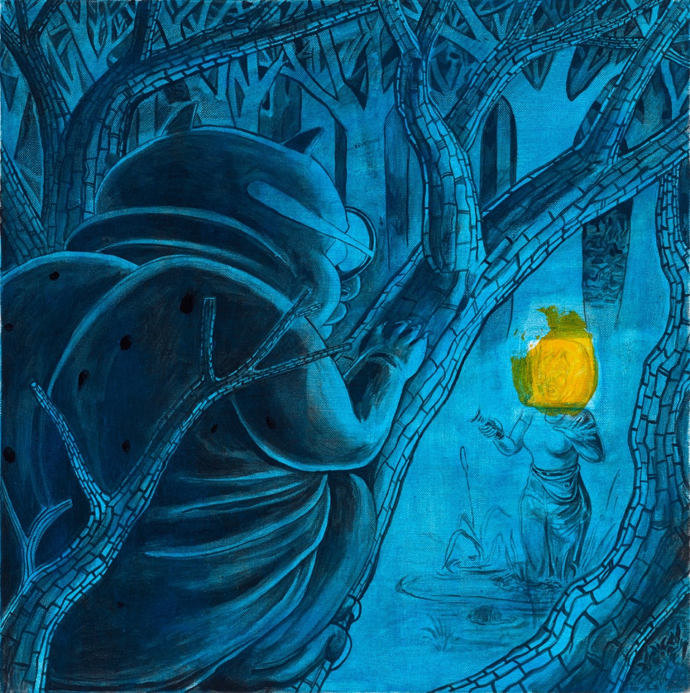 Trenton Doyle Hancock, Spotting the Trentbear Blues, 2014