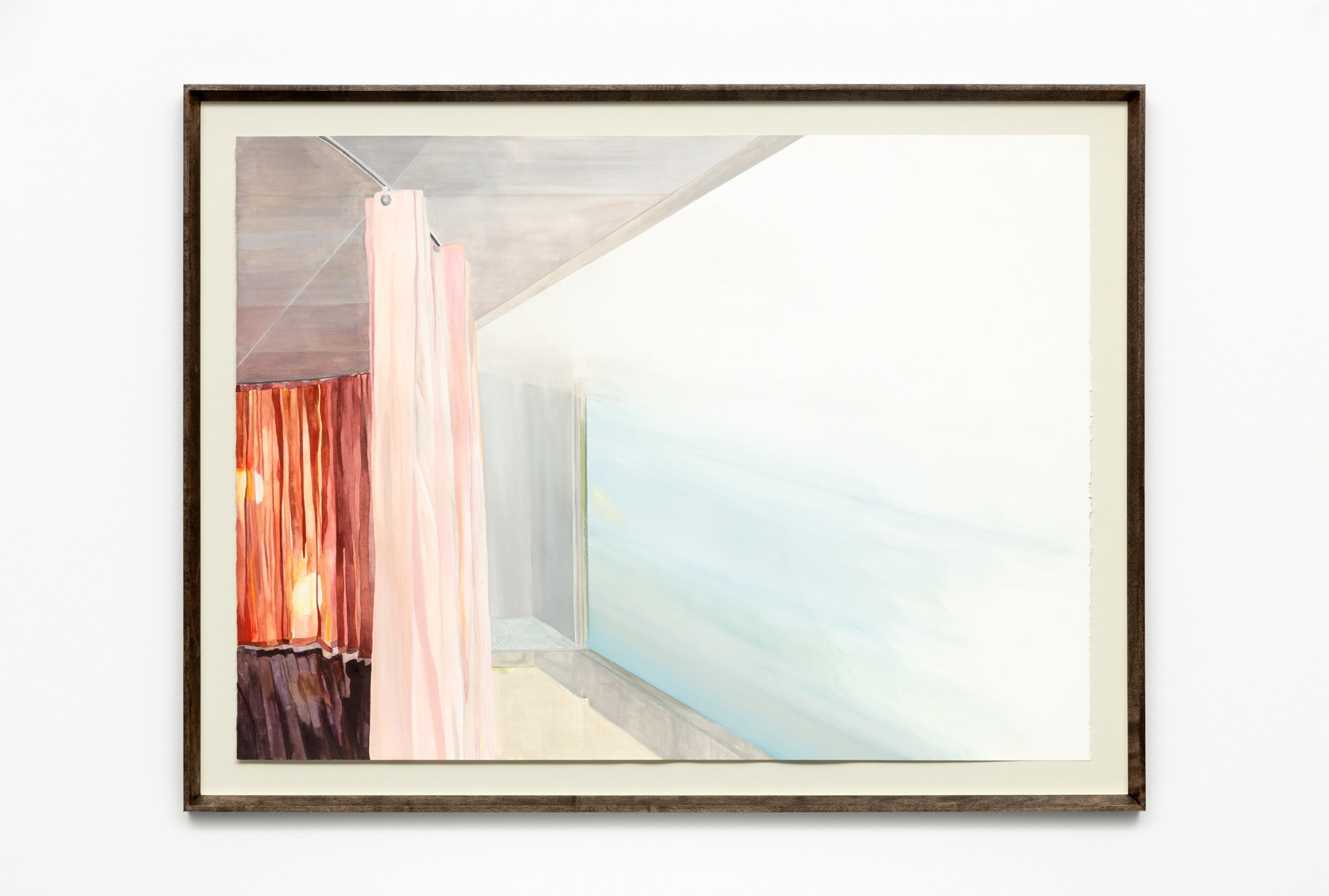 Isa Melsheimer, Nr. 463, 2020, gouache on paper, 56 x 76,5 cm (22 1/8 x 29 7/8 in) (unframed), 65 x 86 x 4 cm (25 5/8 x 33 7/8 x 1 5/8 in) (framed). Photo © Andrea Rossetti