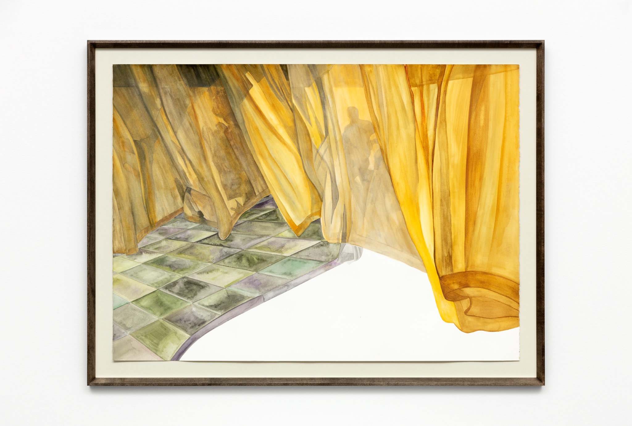 Isa Melsheimer, Nr. 464, 2020, gouache on paper, 56 x 76,5 cm (22 1/8 x 29 7/8 in) (unframed), 65 x 86 x 4 cm (25 5/8 x 33 7/8 x 1 5/8 in) (framed). Photo © Andrea Rossetti