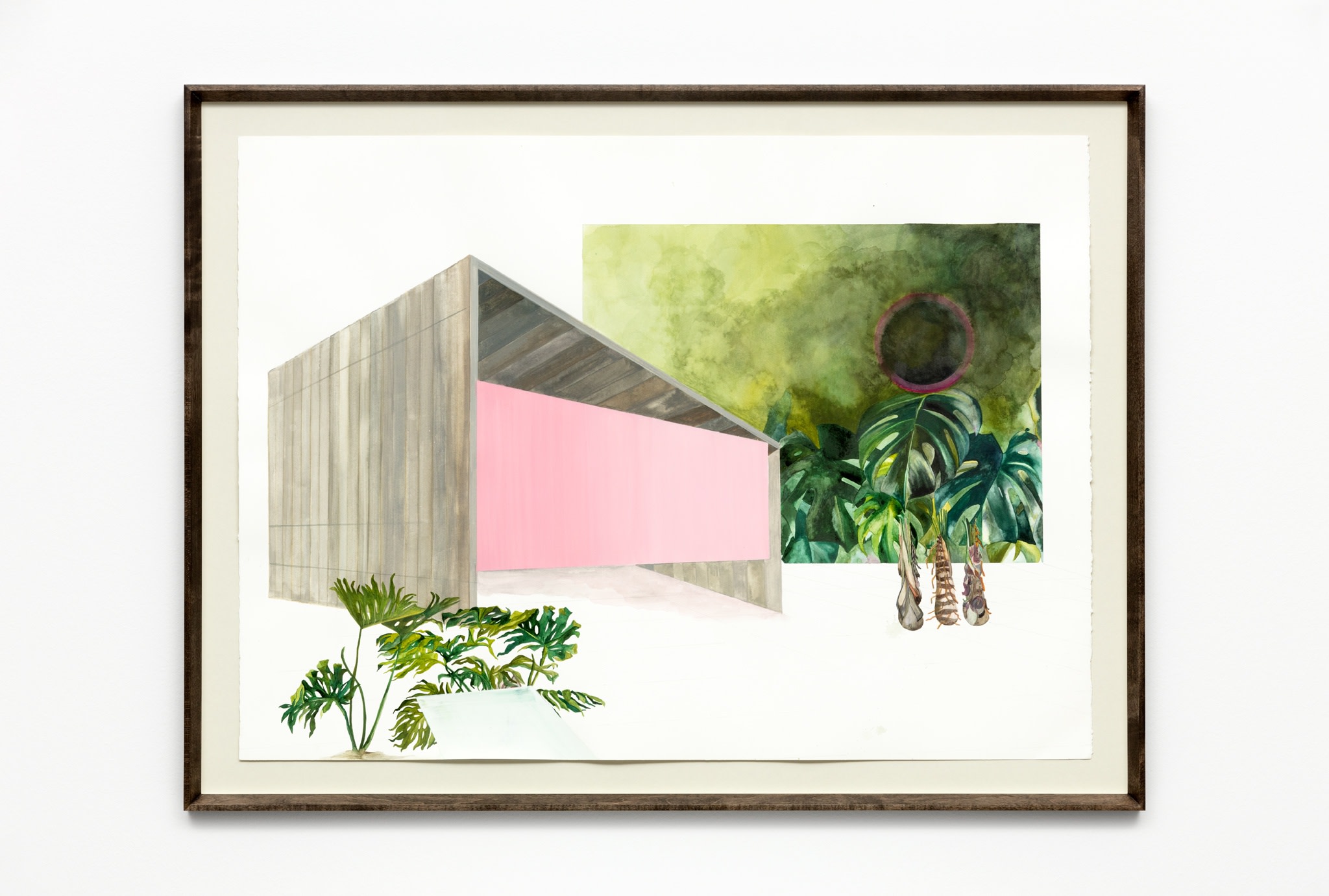 Isa Melsheimer, Nr. 461, 2020, gouache on paper, 56 x 76,5 cm (22 1/8 x 29 7/8 in) (unframed), 65 x 86 x 4 cm (25 5/8 x 33 7/8 x 1 5/8 in) (framed). Photo © Andrea Rossetti