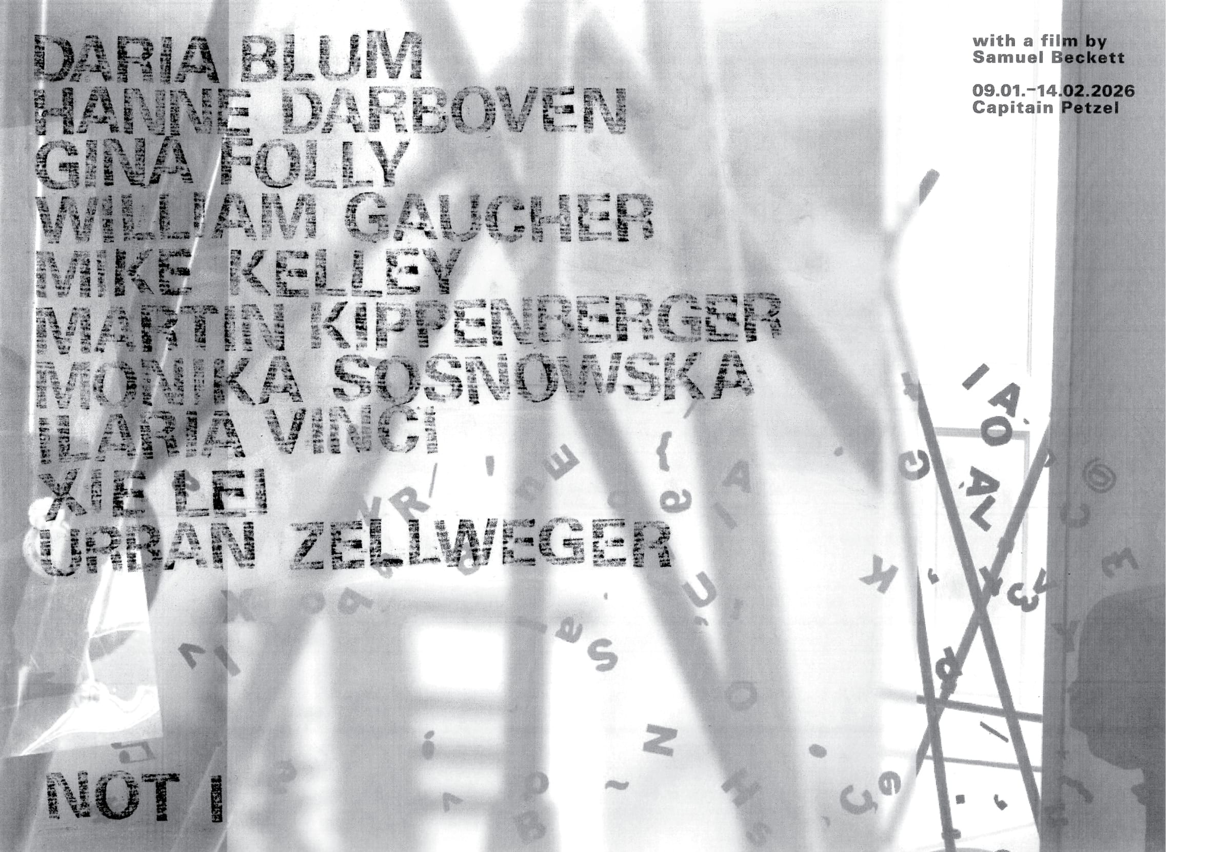 NOT I Opening  Friday, 9 January 2026, 6 – 8 pm