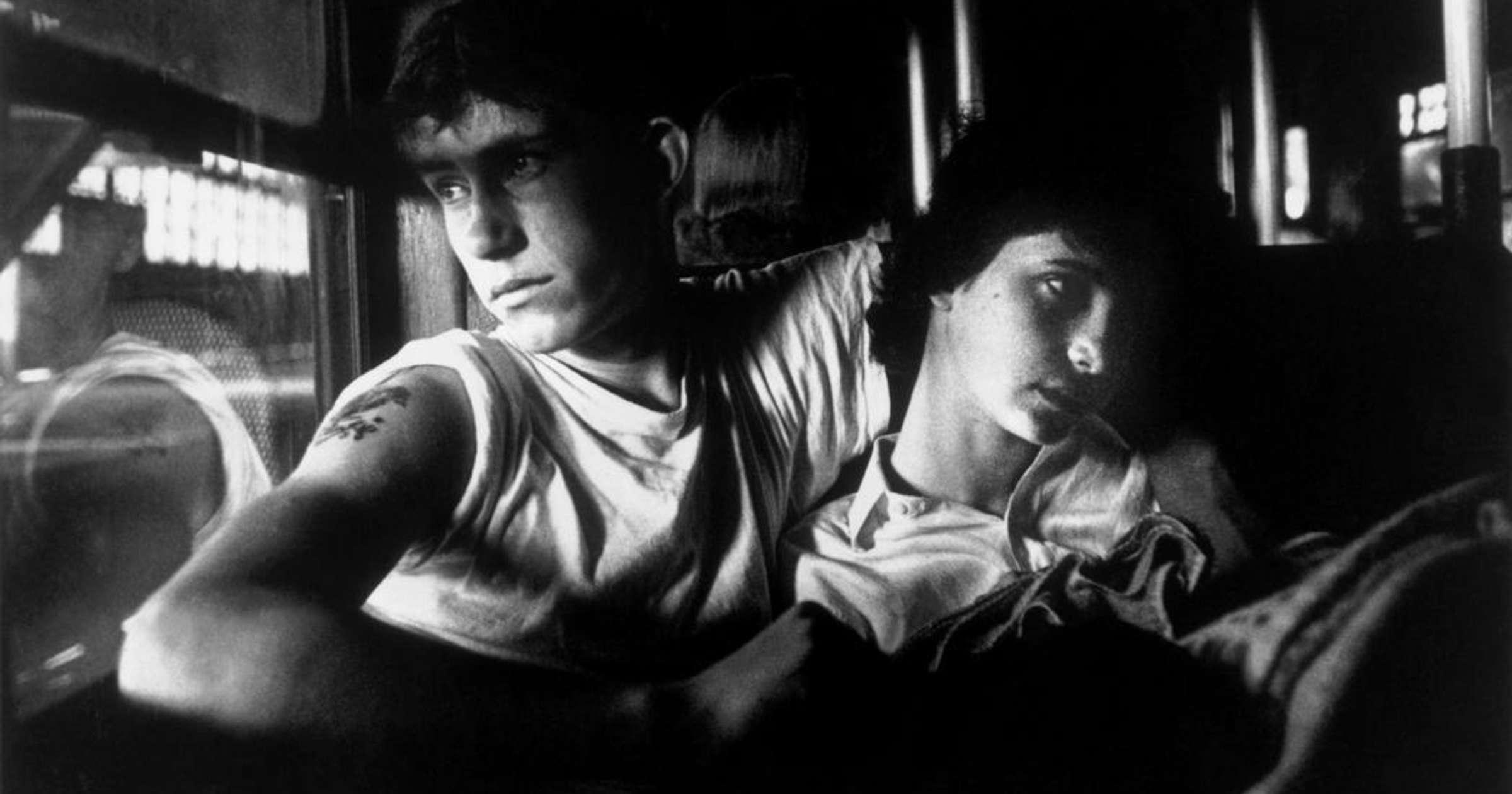 Bruce Davidson, Brooklyn Gang (couple riding the train), 1959 