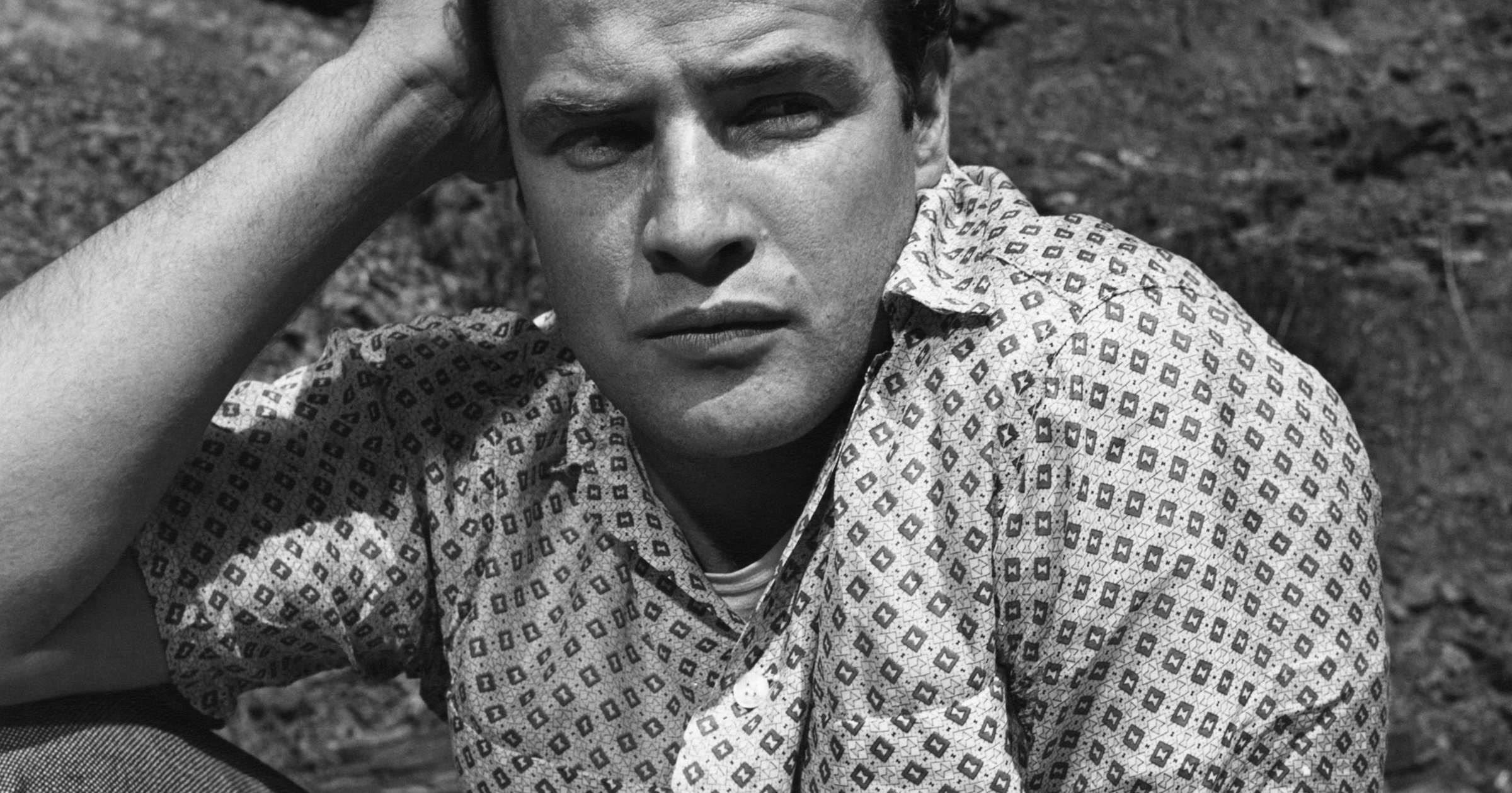 Sid Avery, Marlon Brando Brooding Portrait, 1955.