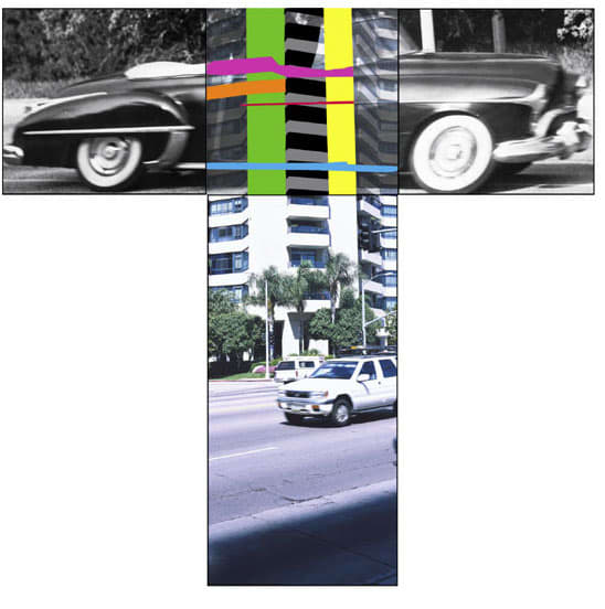 John Baldessari, The Intersection Series: Automobile/High Rise Building, 2002