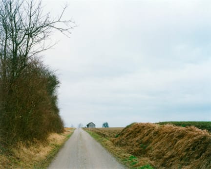 Thomas Struth, Landscape No 28, Winterthur (Feldweg mit Scheune bei Welsikon), 1993