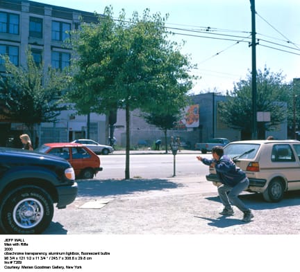 Jeff Wall, A man with a rifle edition 1/2, 2000