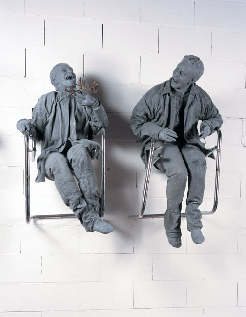 Juan Muñoz, One laughing at the other, 2000
