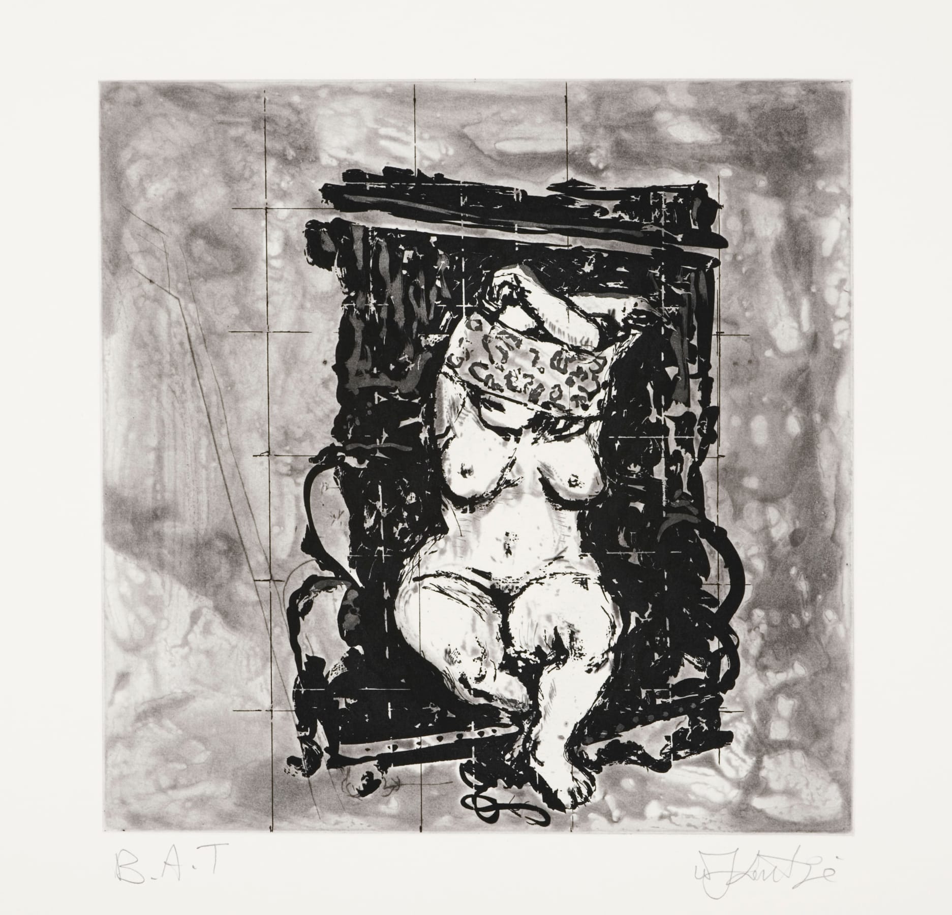 William Kentridge, Black Chair, 2010