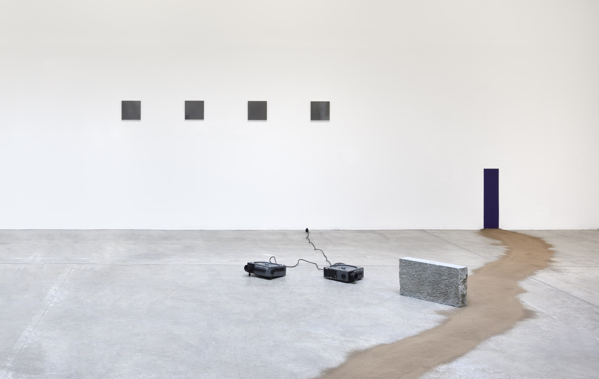 Exhibition views of works at Galerie Marian Goodman