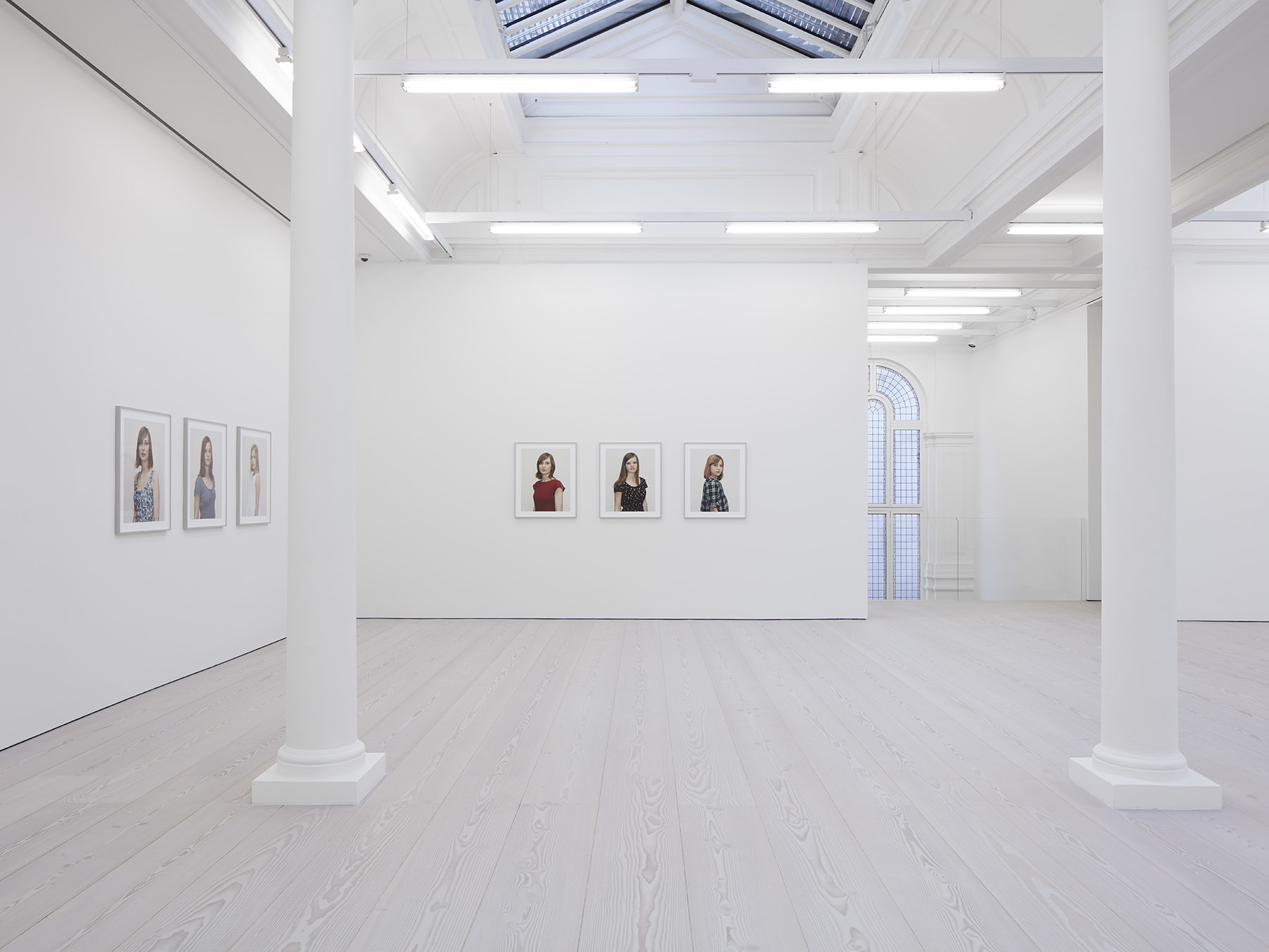 6 framed photographs in Rineke Dijkstra's exhibition at Marian Goodman Gallery, London, March 2020