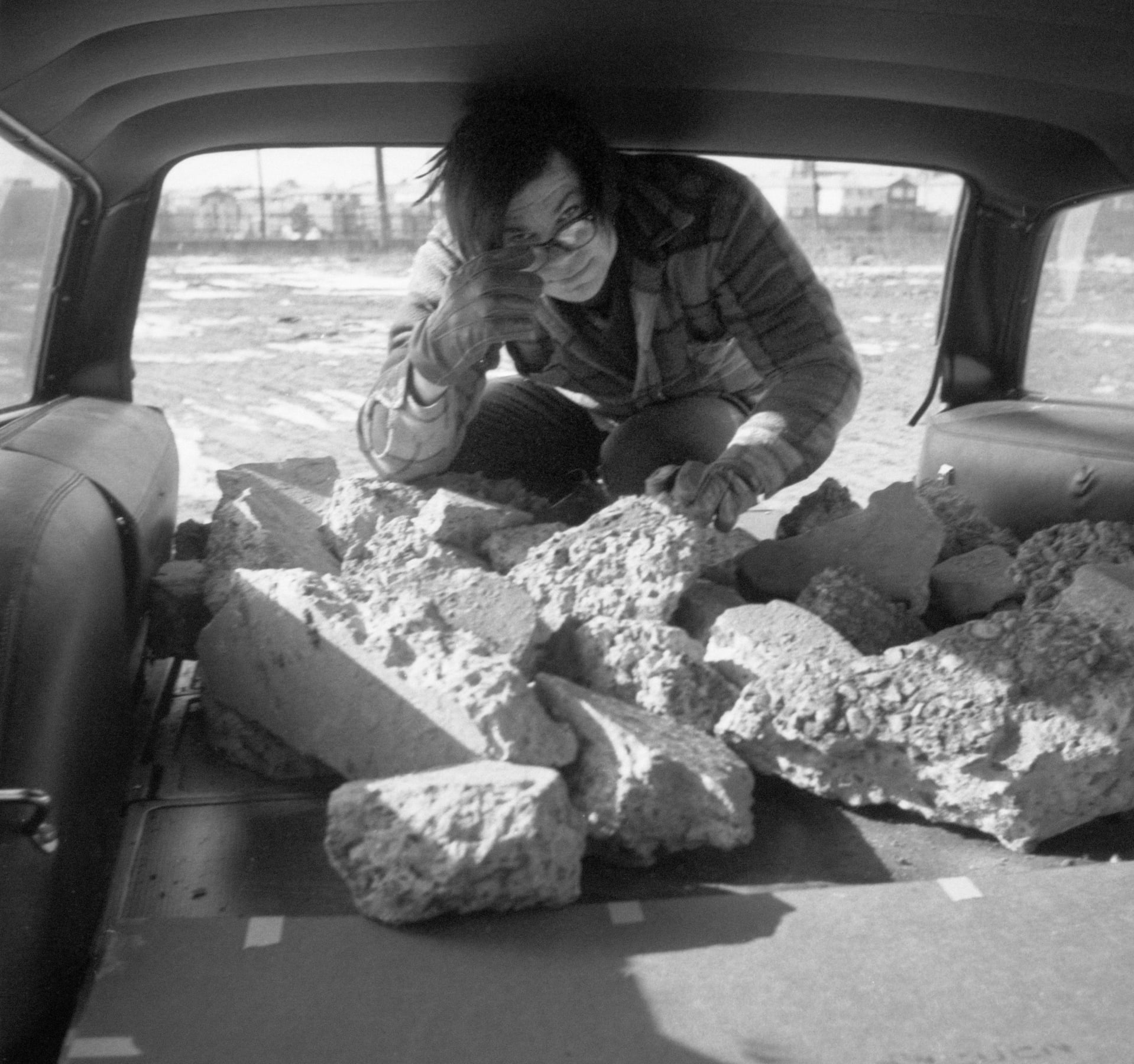 Robert Smithson Line of Wreckage Portrait 1968
