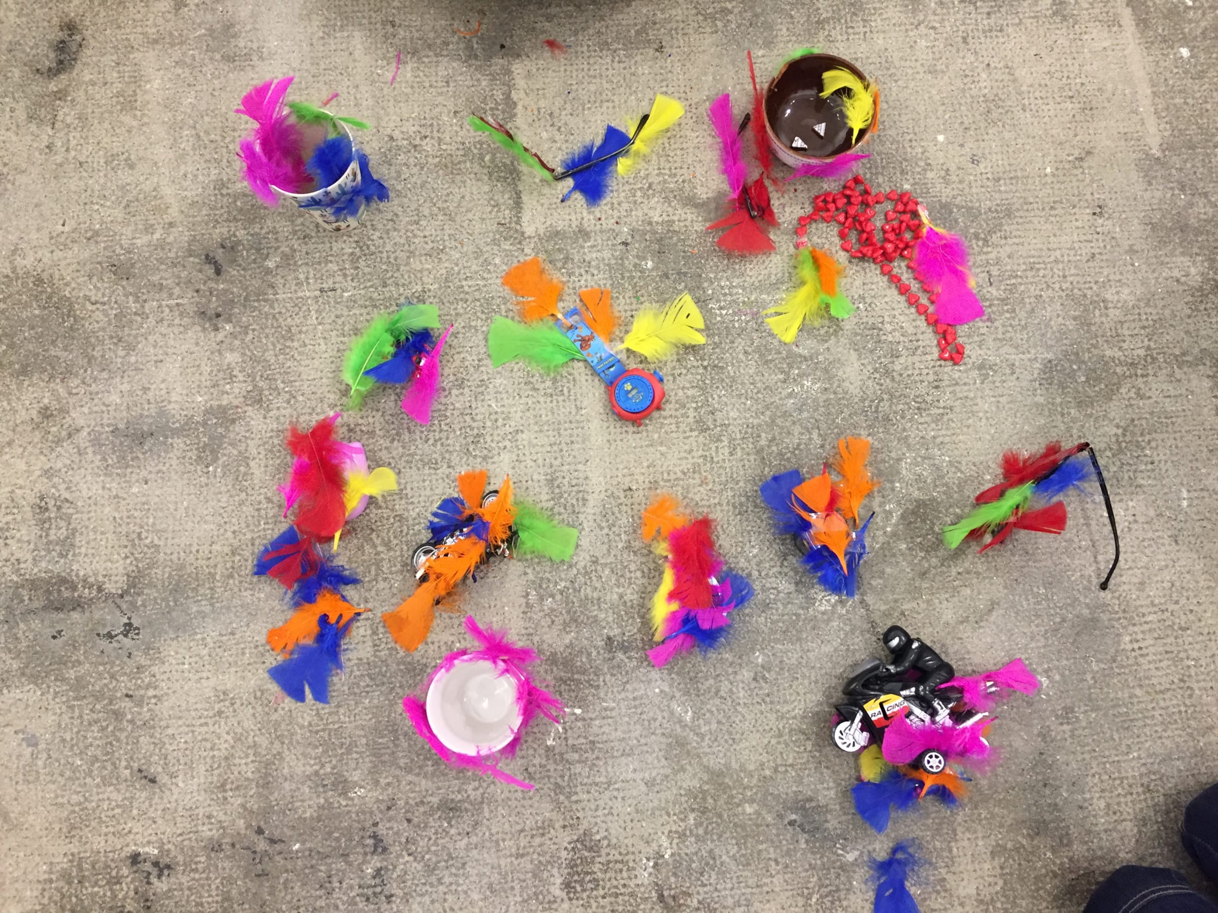 crafts created by Kids visiting Marian Goodman Gallery in Paris 