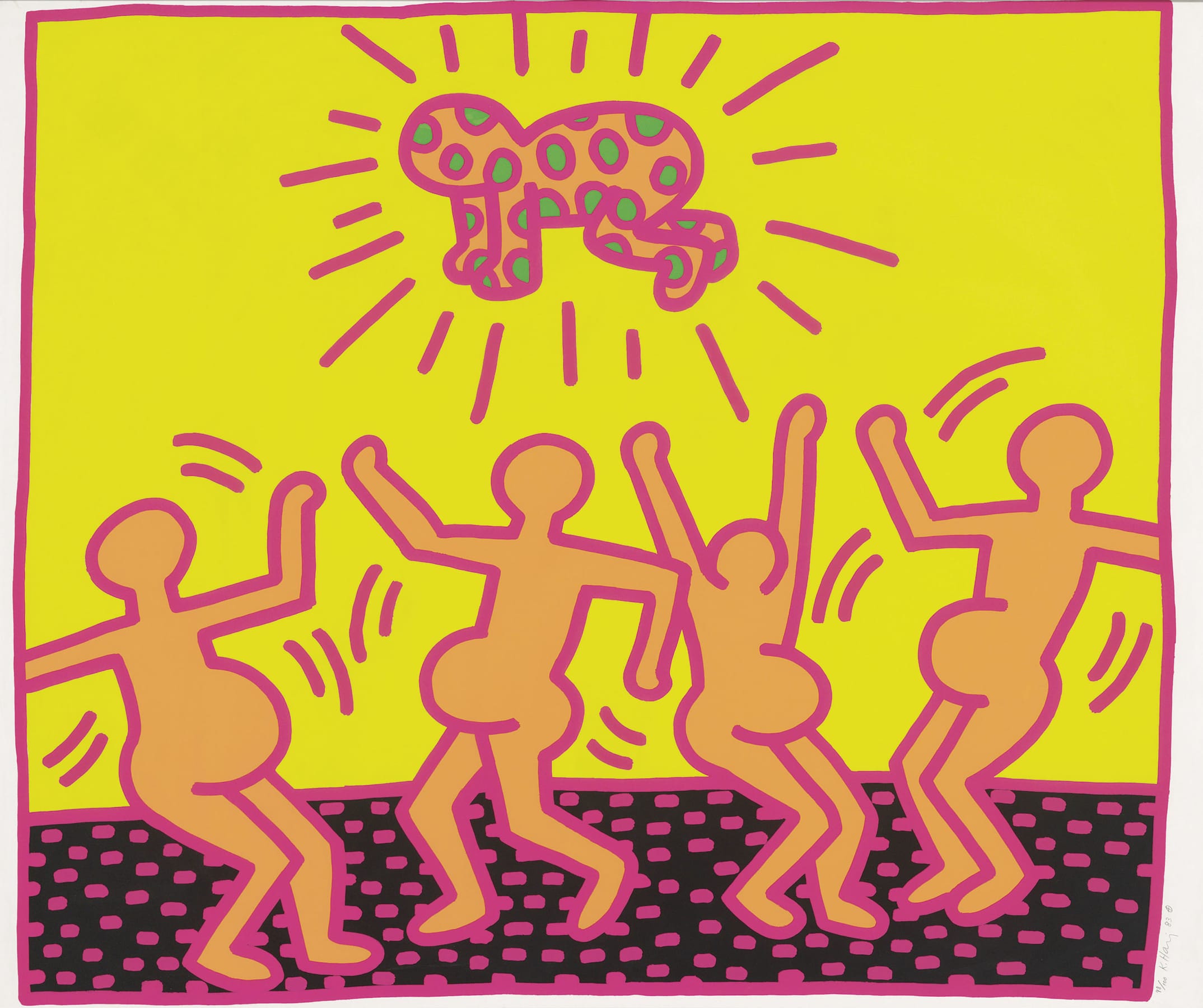 The Works That Define Keith Haring, The artist is known for his recurring images - from barking dogs, to hearts....