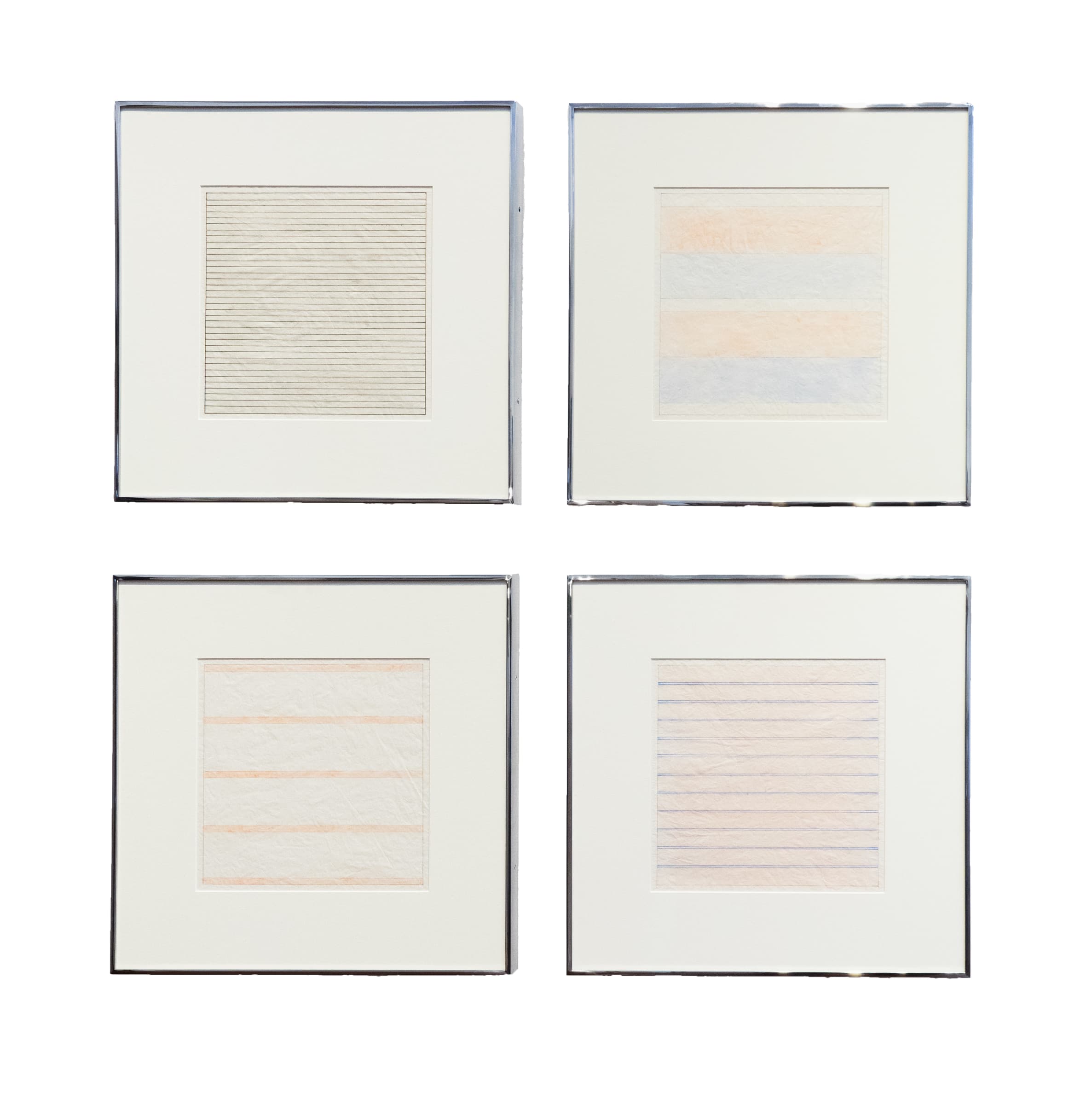 【AGNES MARTIN】 Agnes Martin, 37 Horizontal Lines, c. 1995 | 203 Fine Art