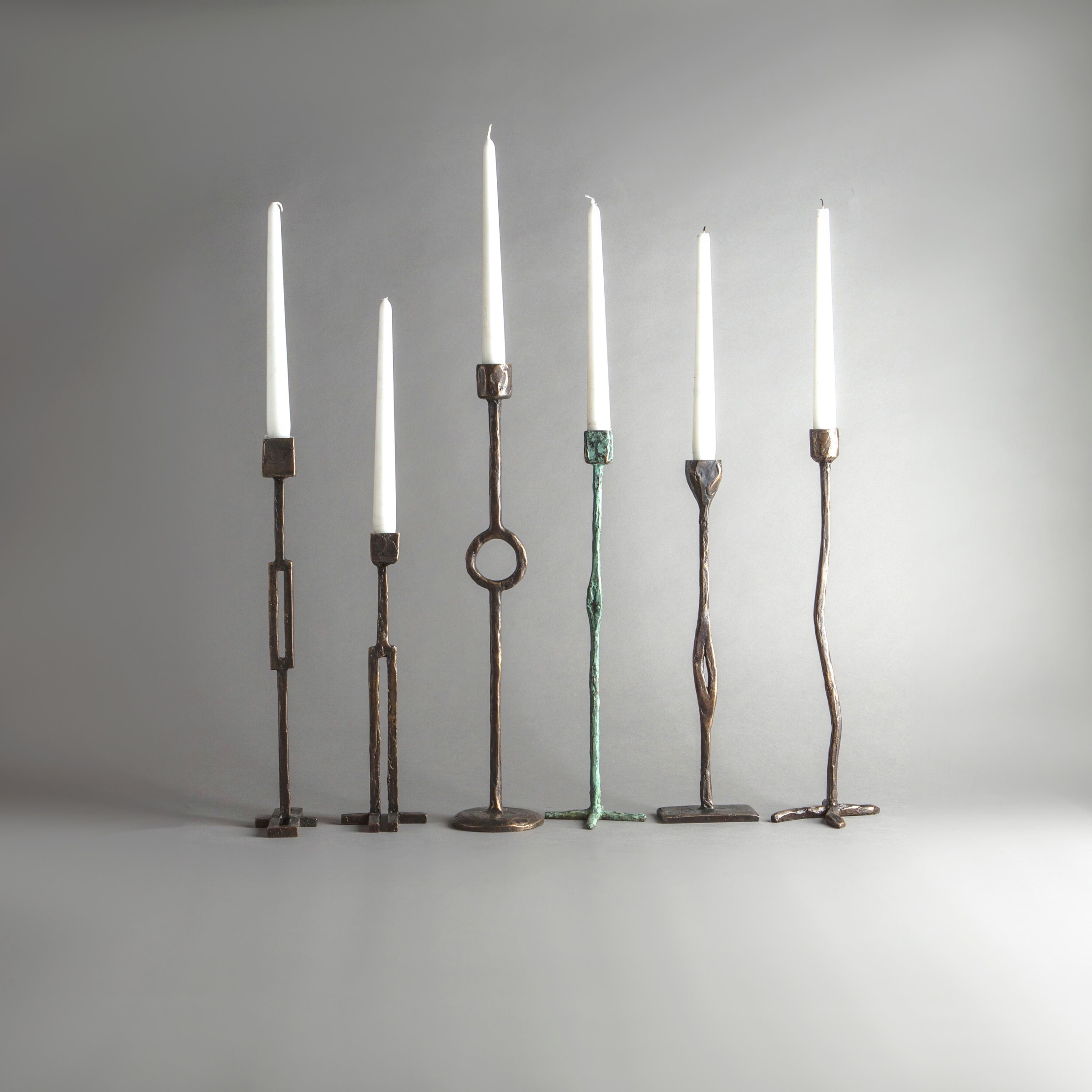 Jean Grisoni Series of 6 Candleholders
