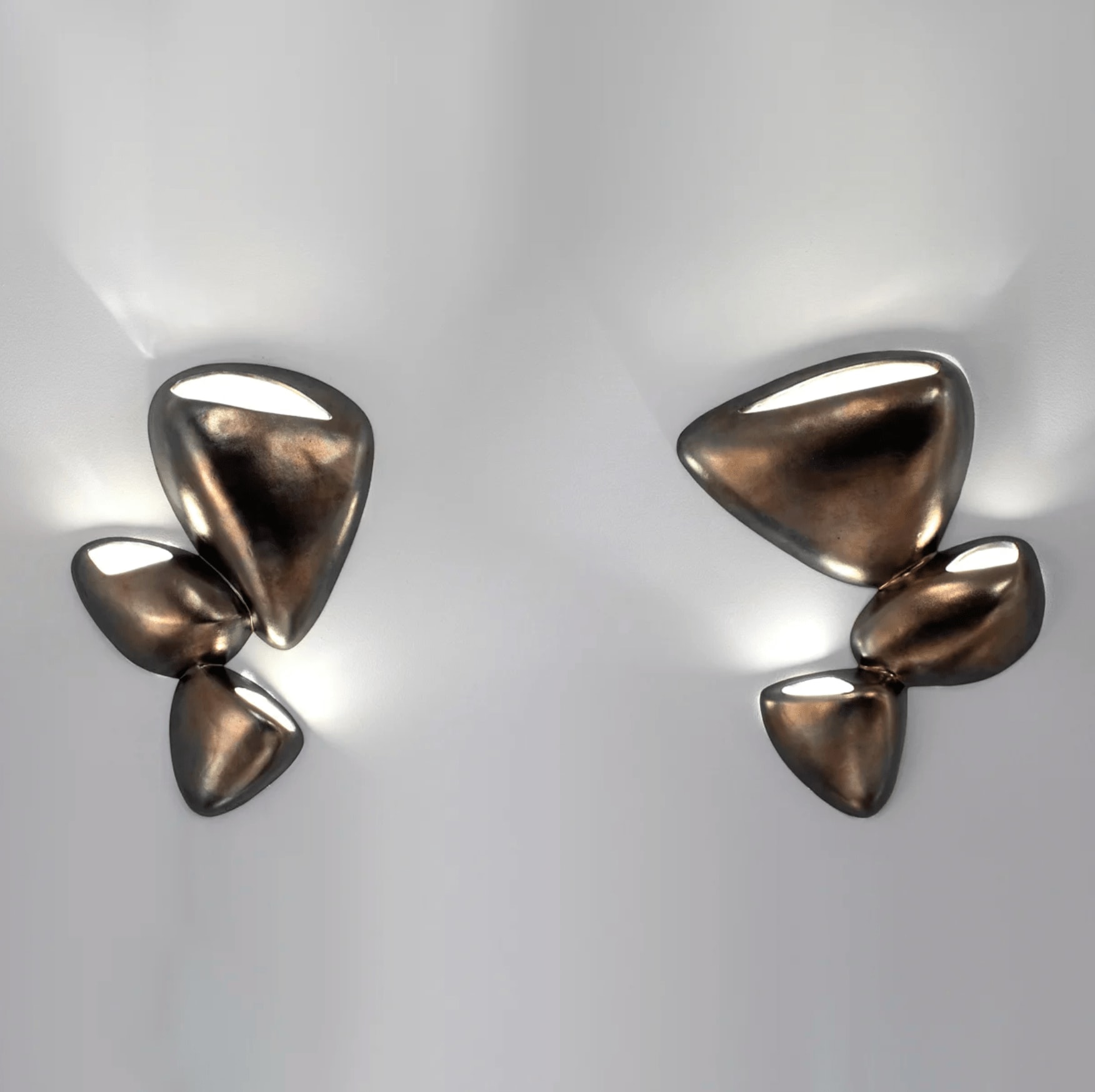 François Salem, Pair of Galets Sconces, 2019