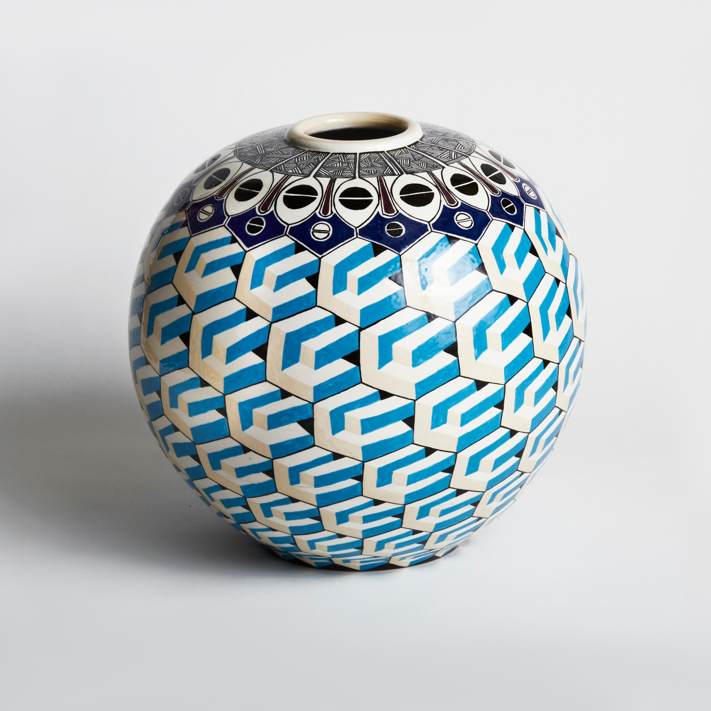 Victor Fotso Nyie, Vase Maschera, 2021