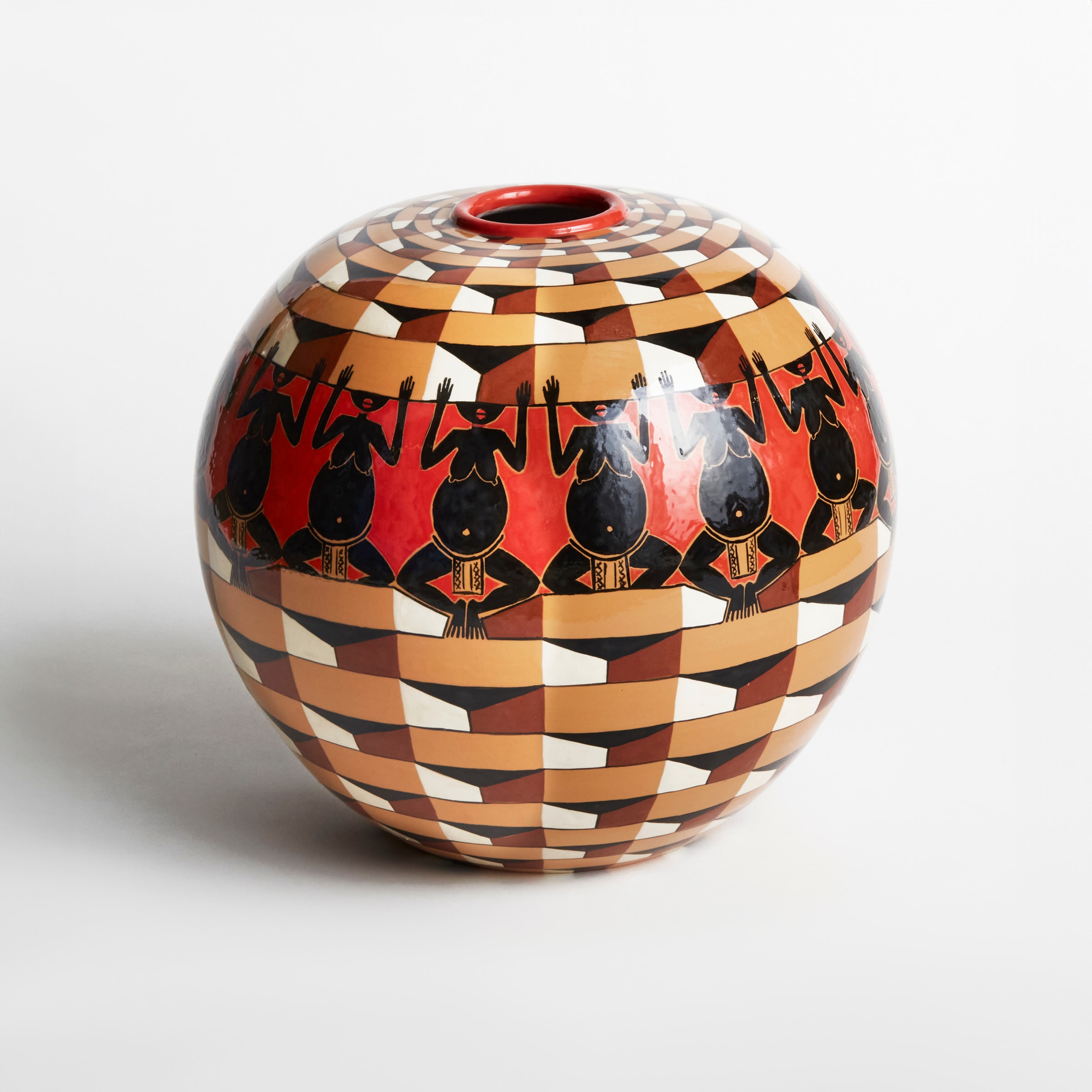 Victor Fotso Nyie, Vase Luce Rossa, 2021