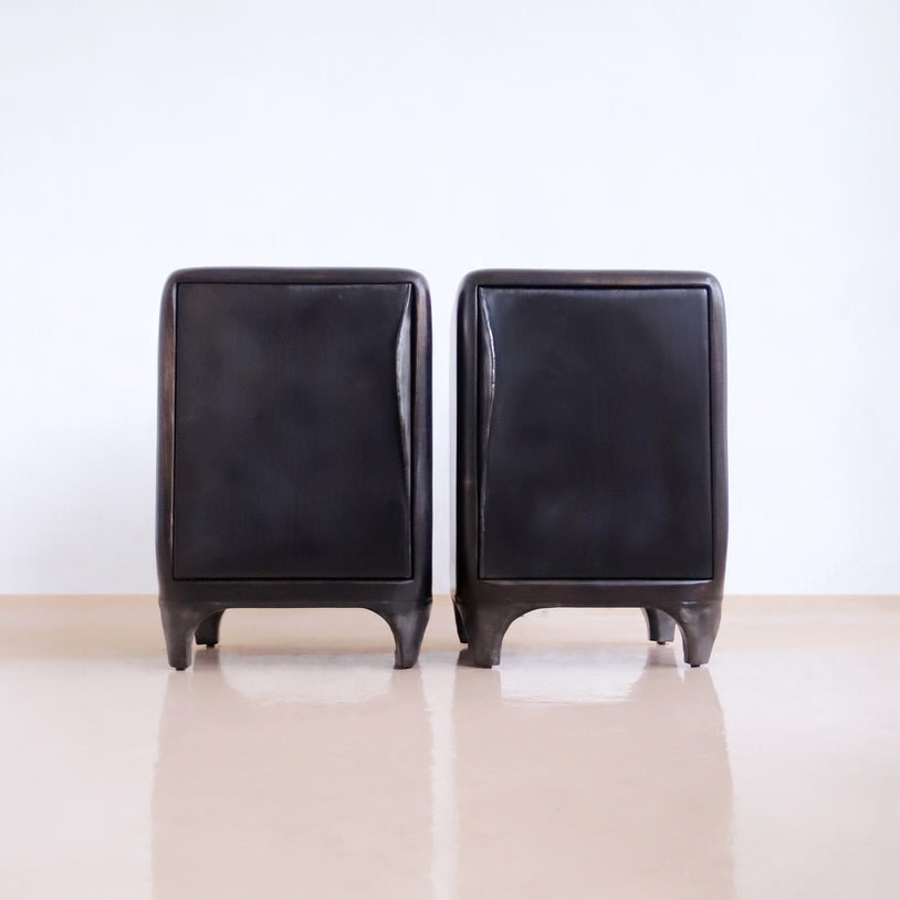 Valentin Loellmann, Walnut Nightstands, 2020