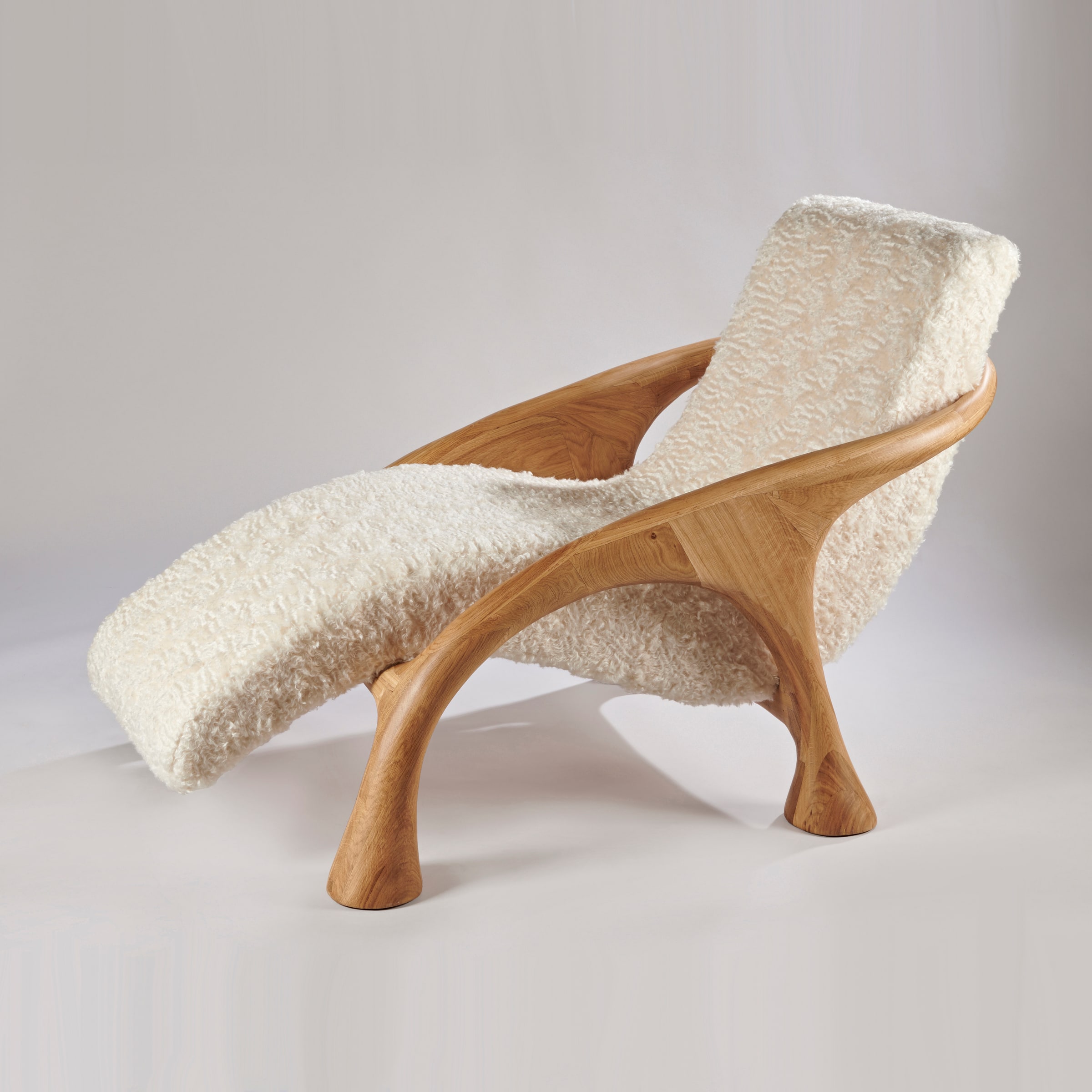 Saccomanno-Dayot Yaka Oak Lounge Chair, 2018