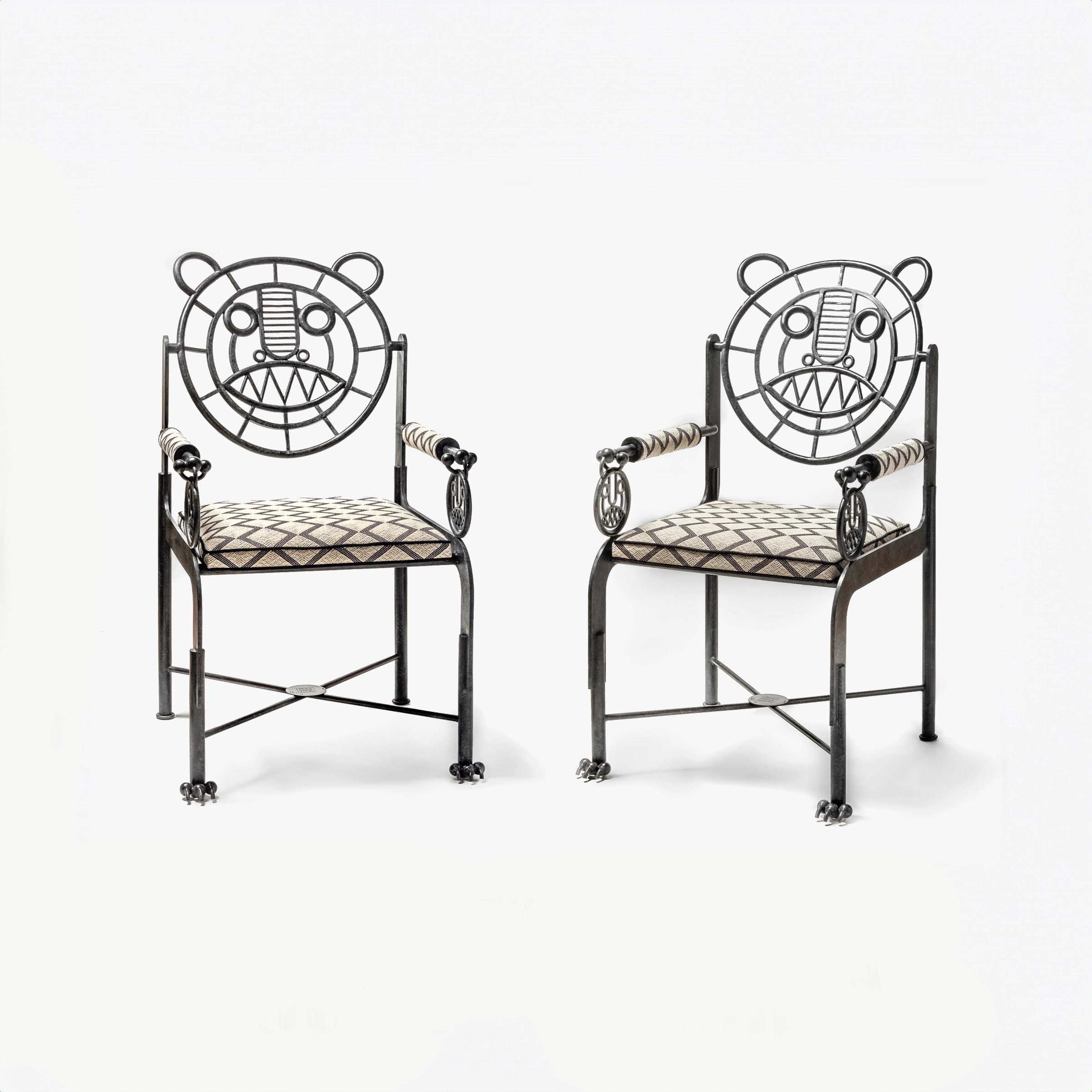 Jean-Marie Fiori, Pair of Darius Chairs, 2019