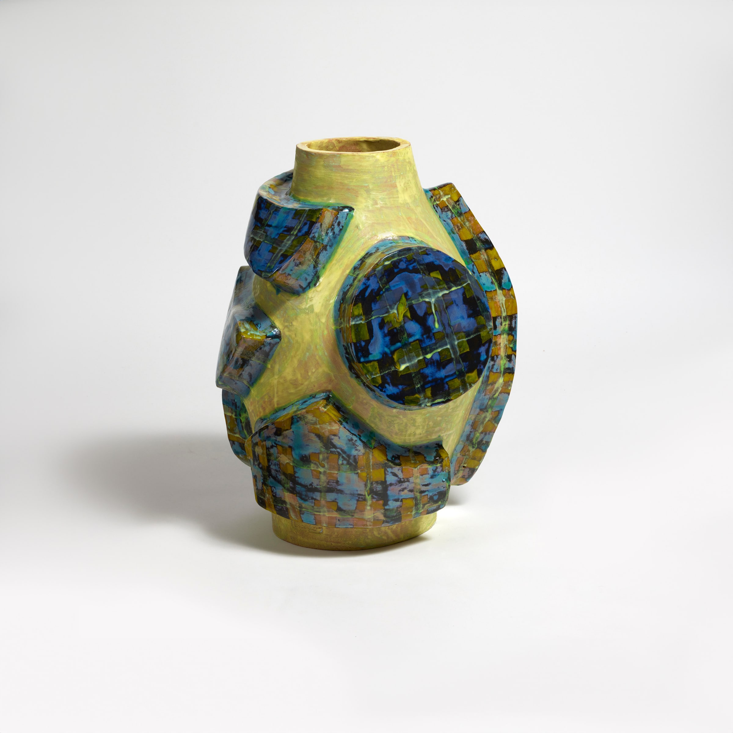 Alice Gavalet, Untitled. (Blue & Yellow Vase), 2023