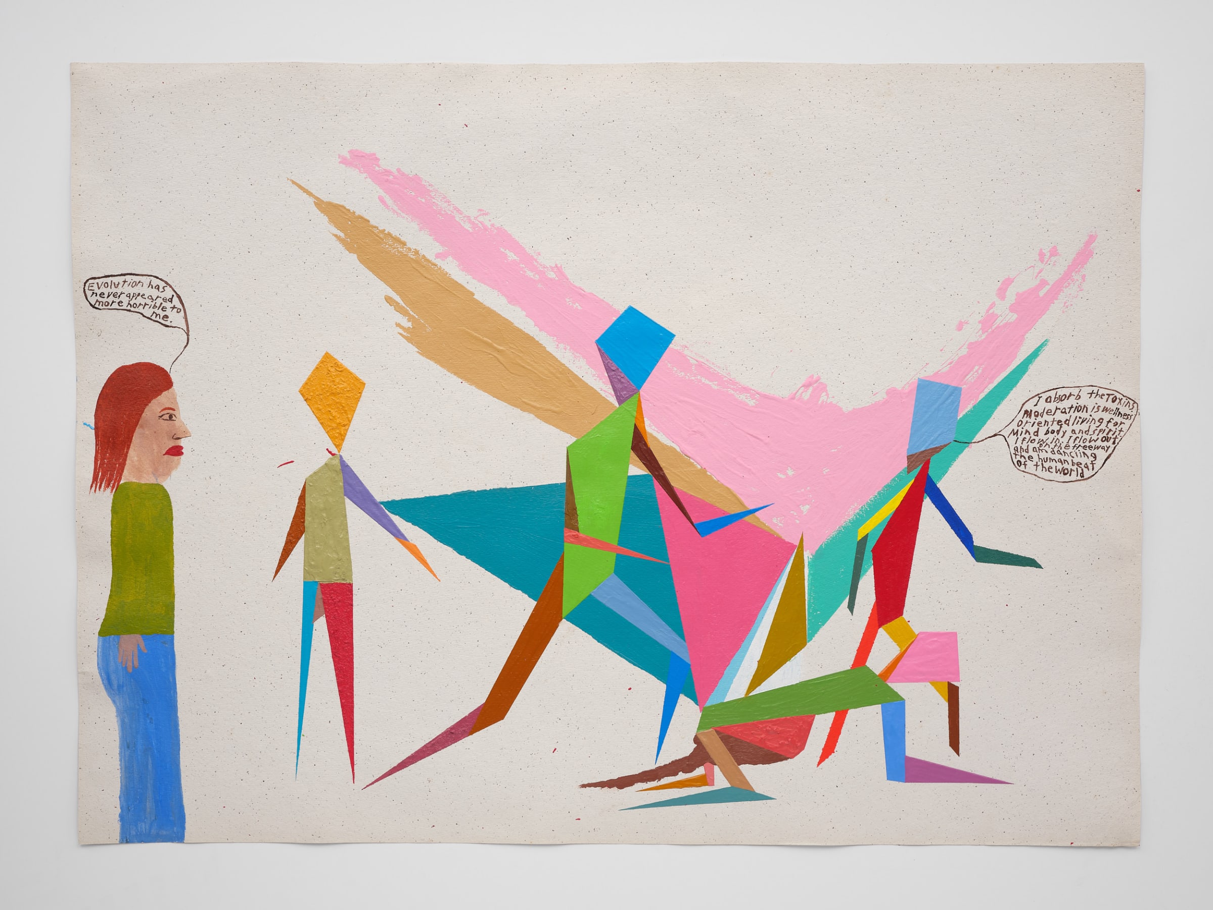 Chris Johanson, Untitled (Three People), 2007-2025 | Altman Siegel