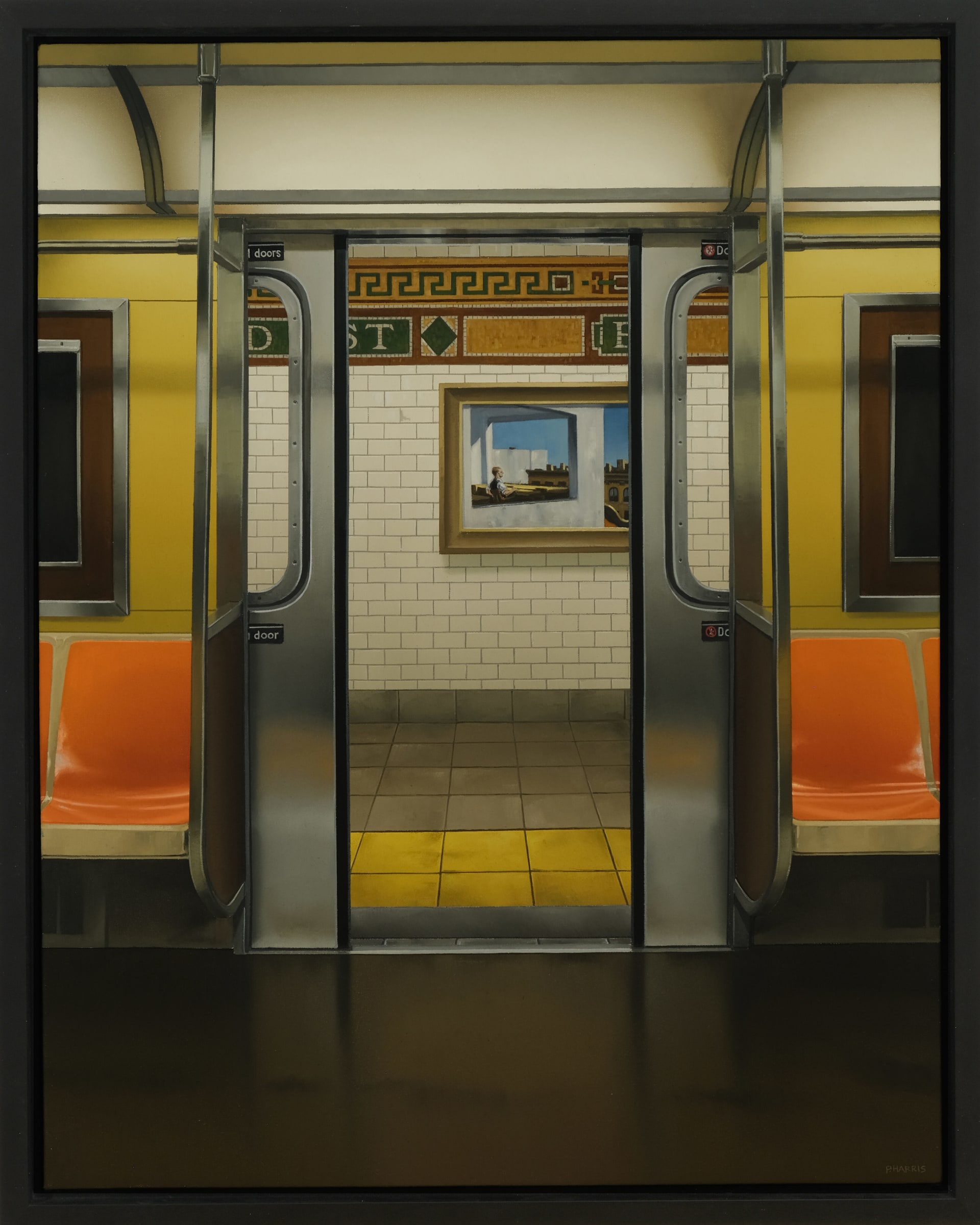 Peter Harris, Broad Street with Hopper, 2024 | ARCADIA CONTEMPORARY