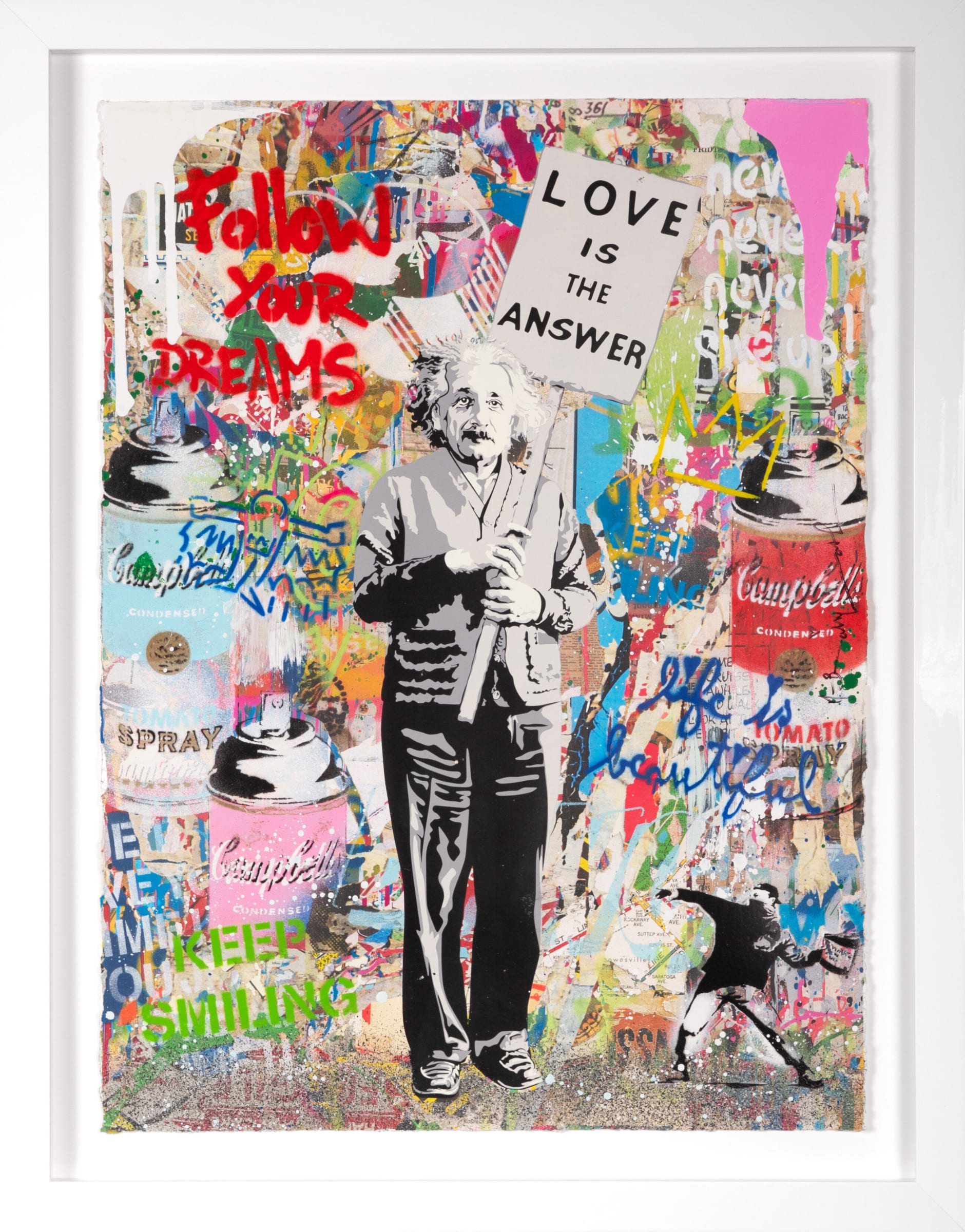 洋書 The Artist of My Experiment Puppy Love - Pink | Mr. Brainwash - Clarendon Fine Art