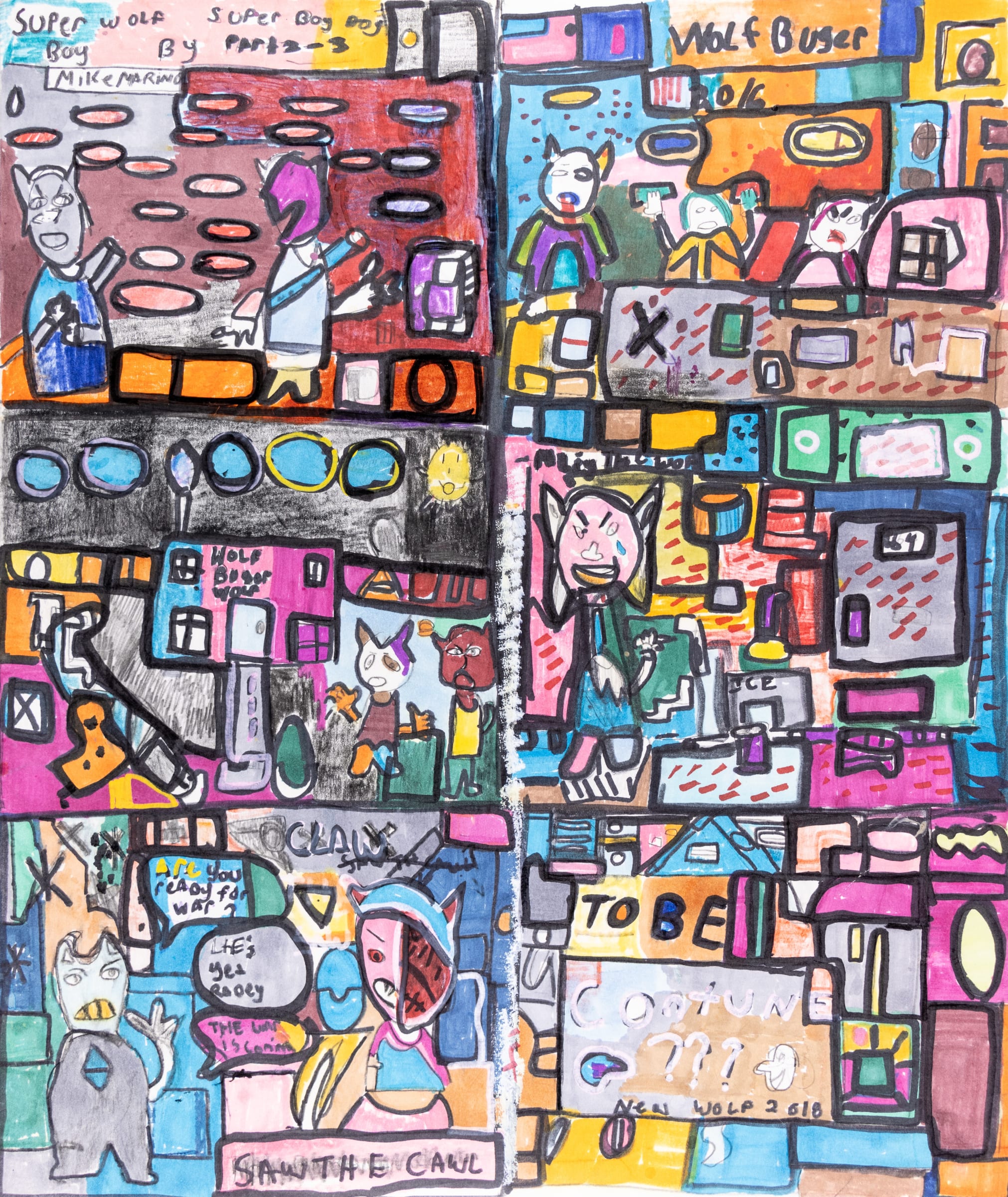 Mike Marino, Super Wolf Boy Super Boy Dog Pt 3, n.d. | Arts of Life ...