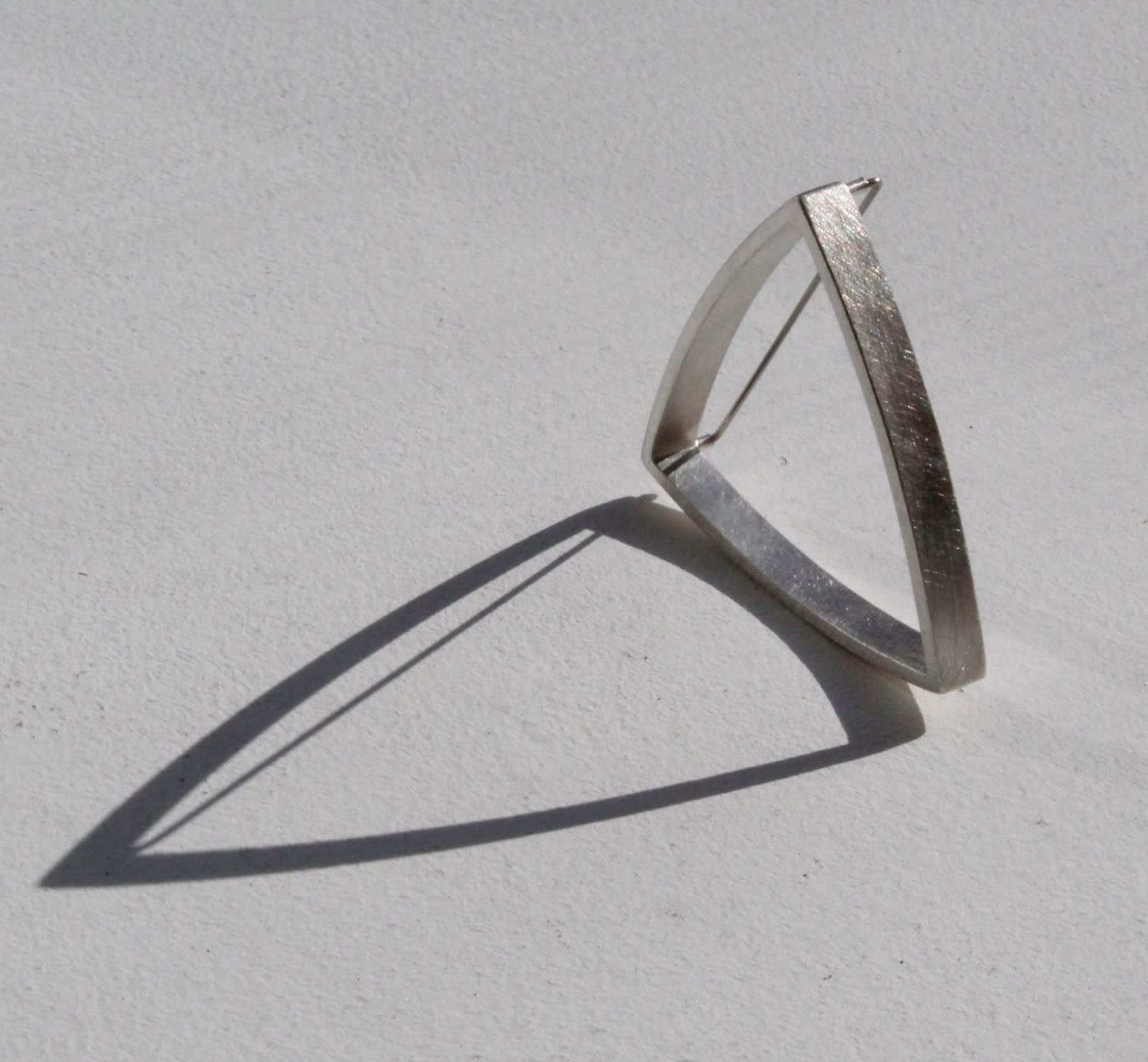 Sheng Zhang, ‘Curved Curves’ Brooch Series - Silver Triangle, 2022 ...