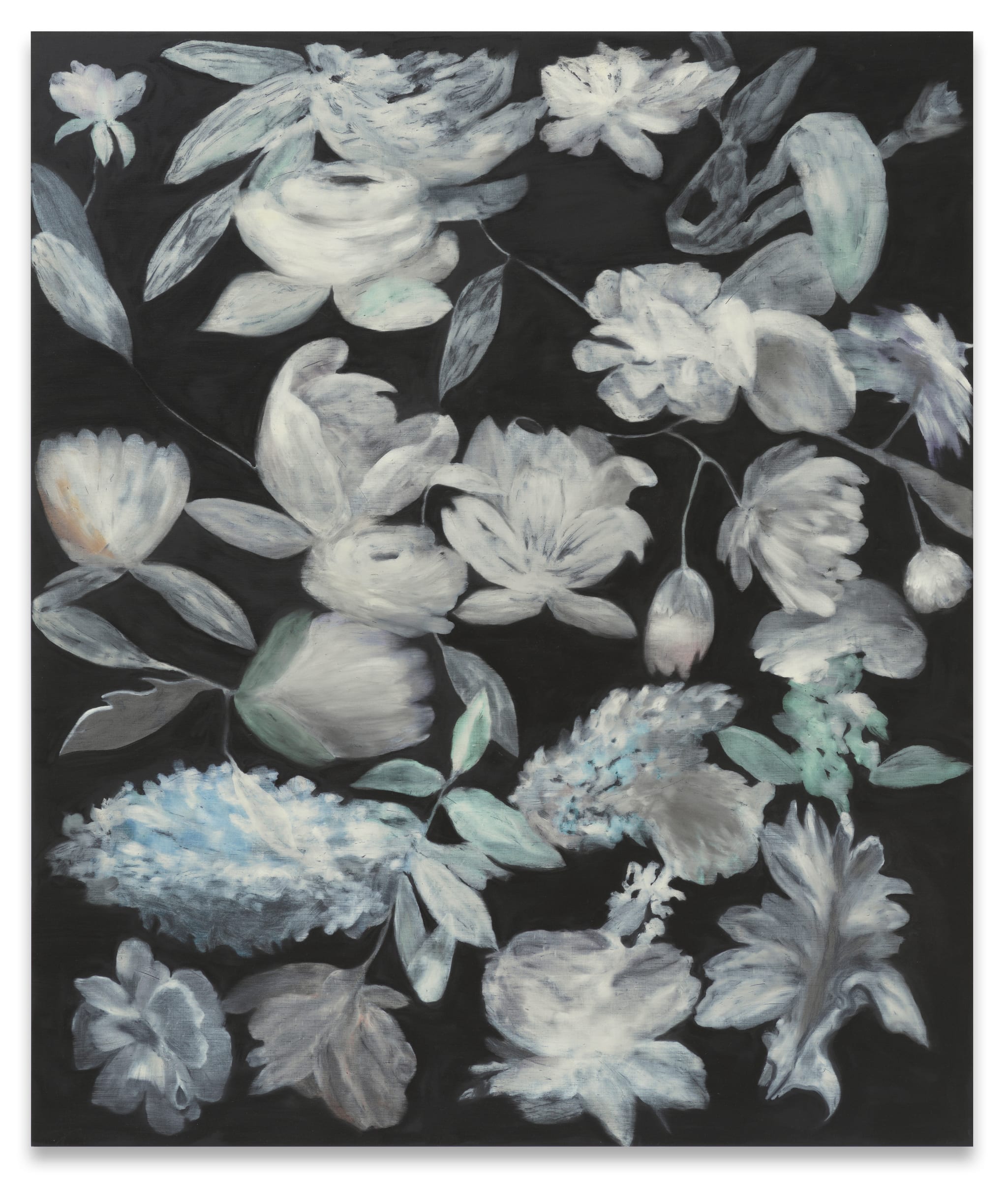 Ross Bleckner Outside His Window, 2020 Oil on linen Signed and dated verso 198.1 x 167.6 cm 78 x 66 inches