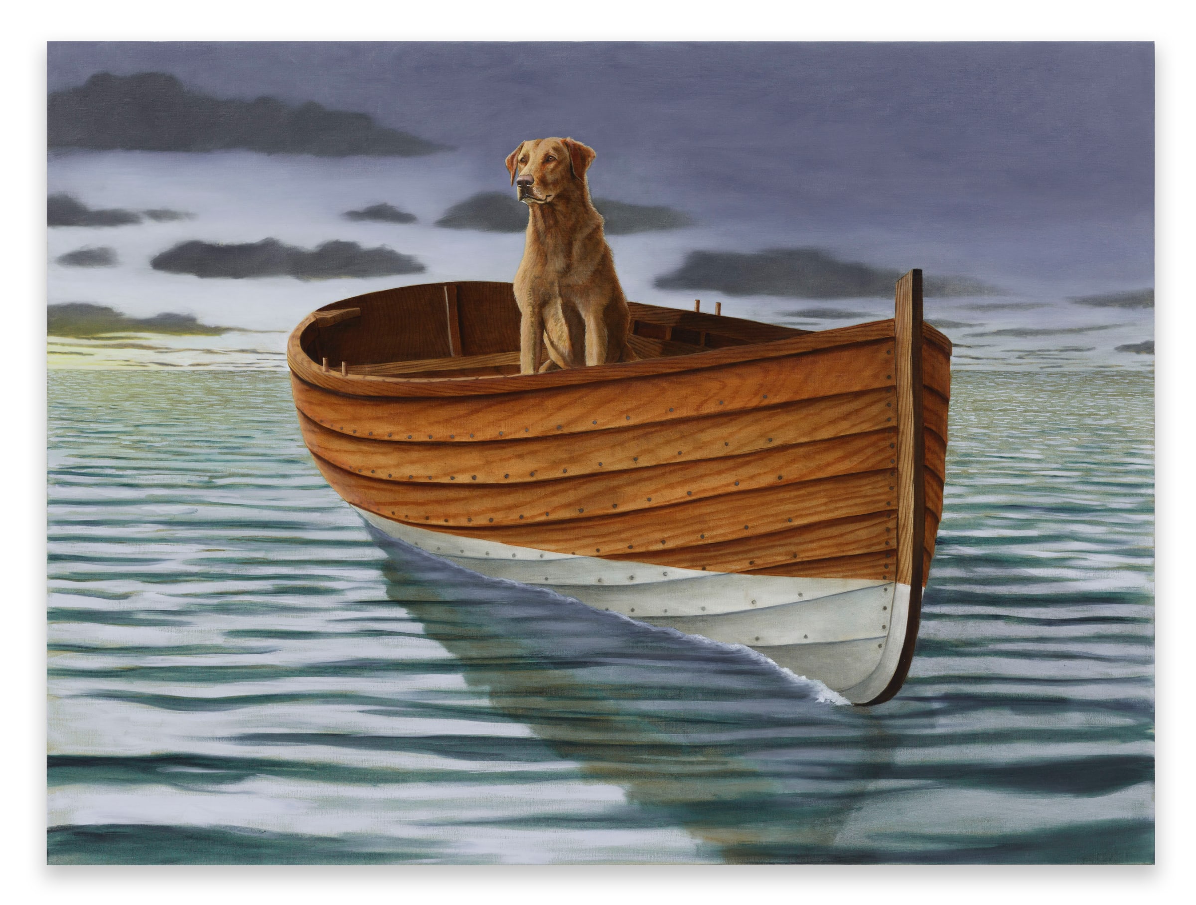 Sean Landers, Yellow Dog at Dawn, 2023